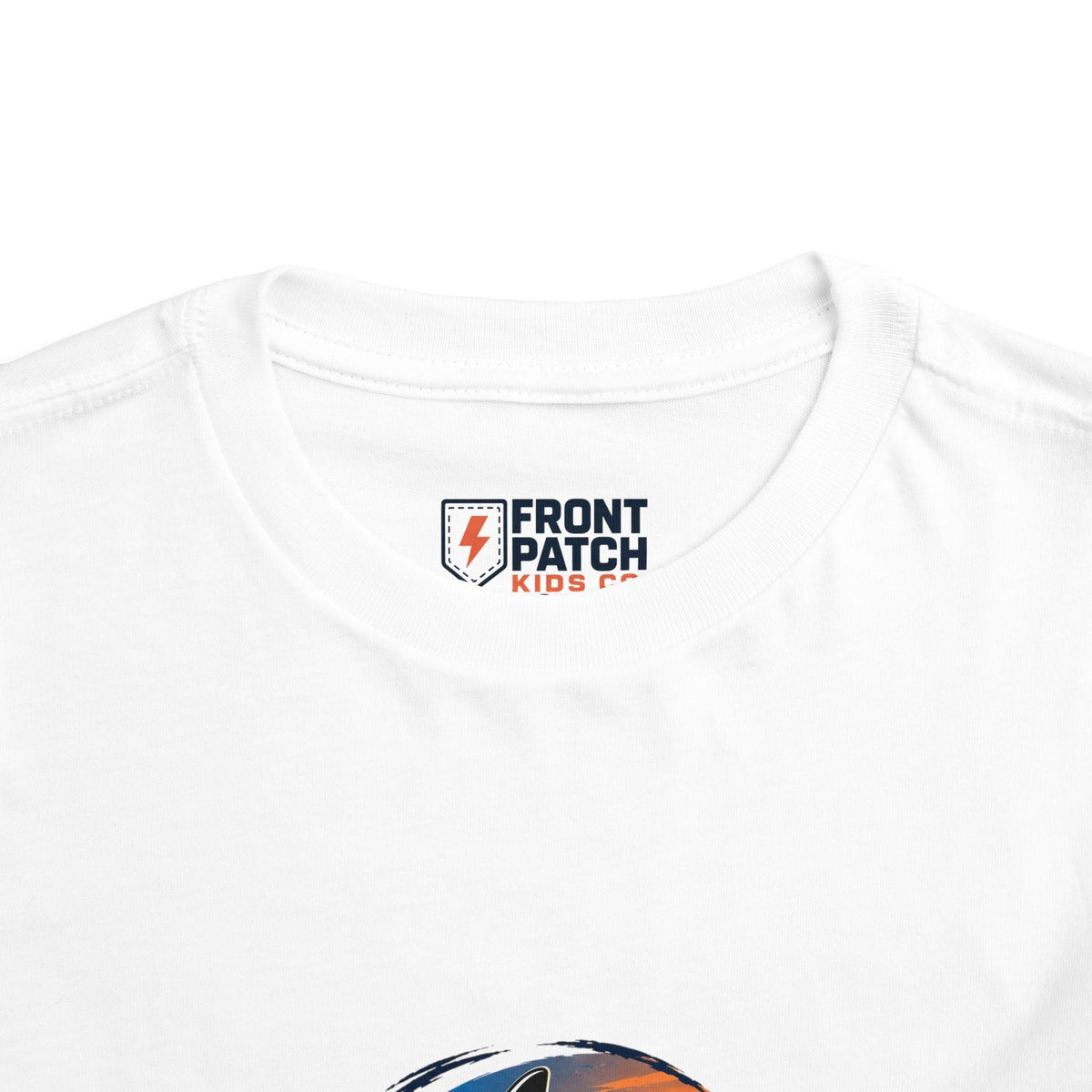 Toddler Tee — 'Front Patch' Surf Shark Graphic Sunset Kids Shirt - Front Patch Kids Co.