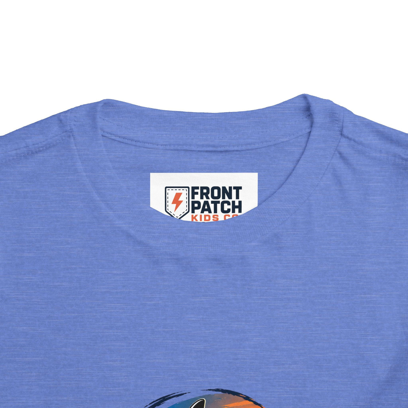 Toddler Tee — 'Front Patch' Surf Shark Graphic Sunset Kids Shirt - Front Patch Kids Co.