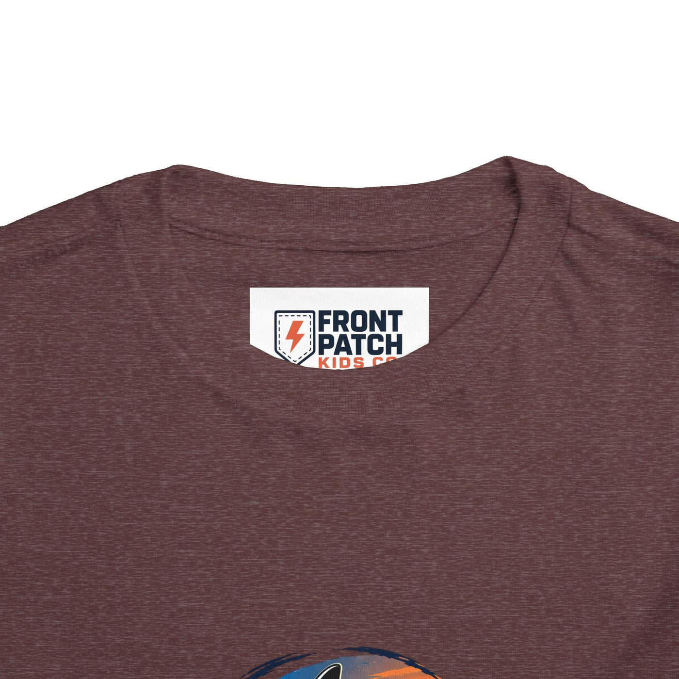 Toddler Tee — 'Front Patch' Surf Shark Graphic Sunset Kids Shirt - Front Patch Kids Co.
