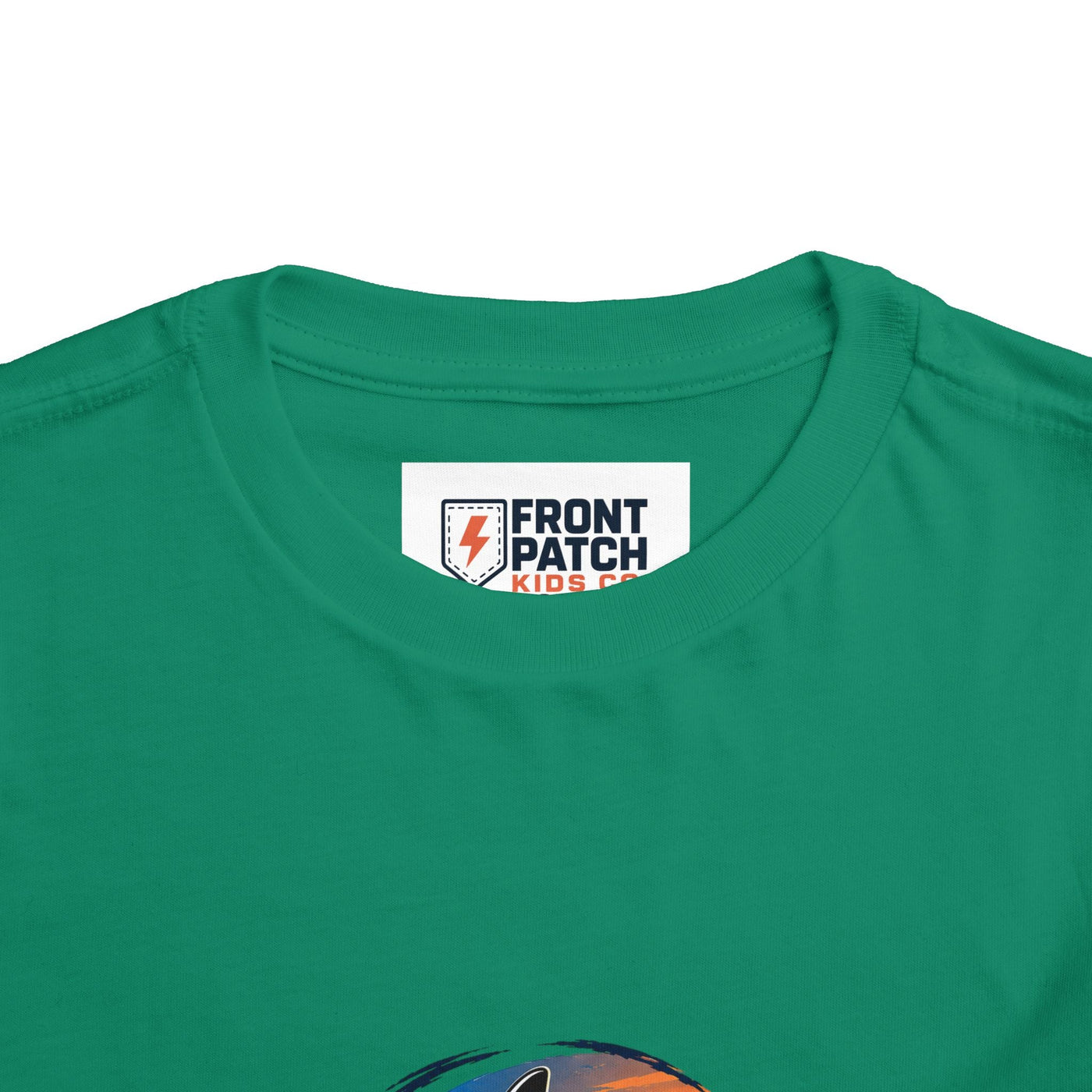 Toddler Tee — 'Front Patch' Surf Shark Graphic Sunset Kids Shirt - Front Patch Kids Co.