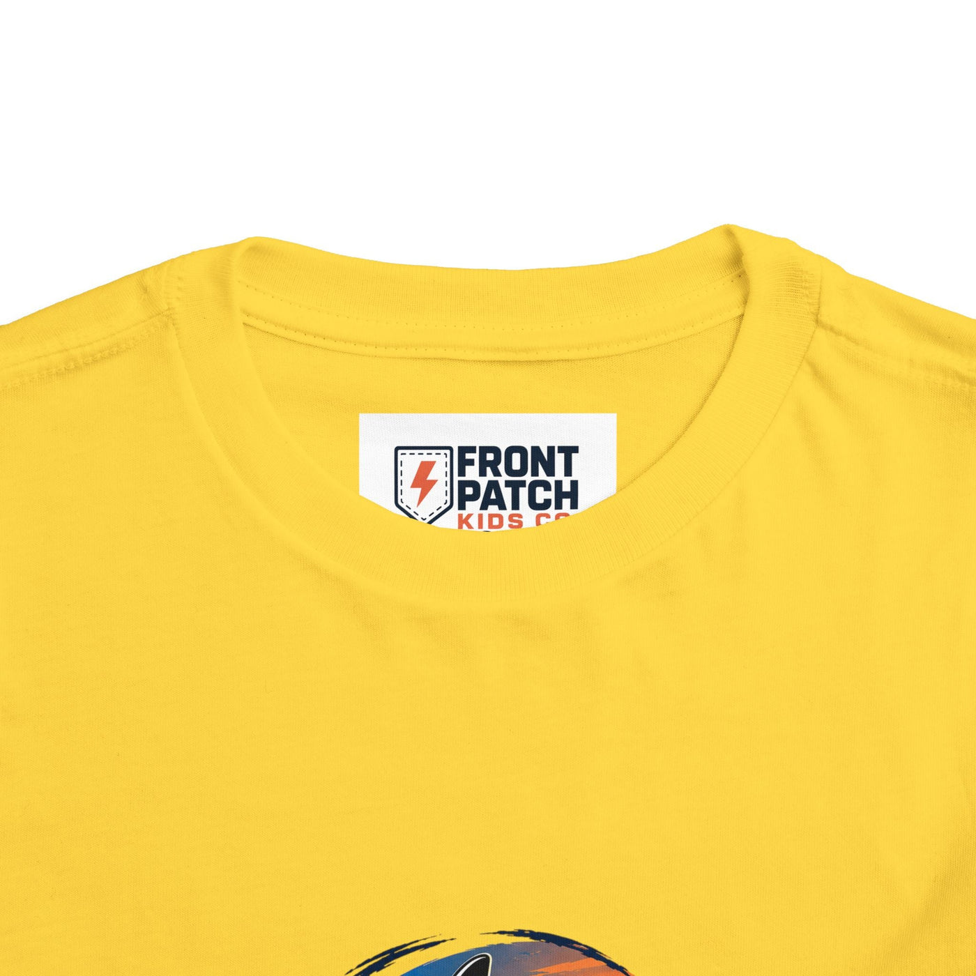 Toddler Tee — 'Front Patch' Surf Shark Graphic Sunset Kids Shirt - Front Patch Kids Co.