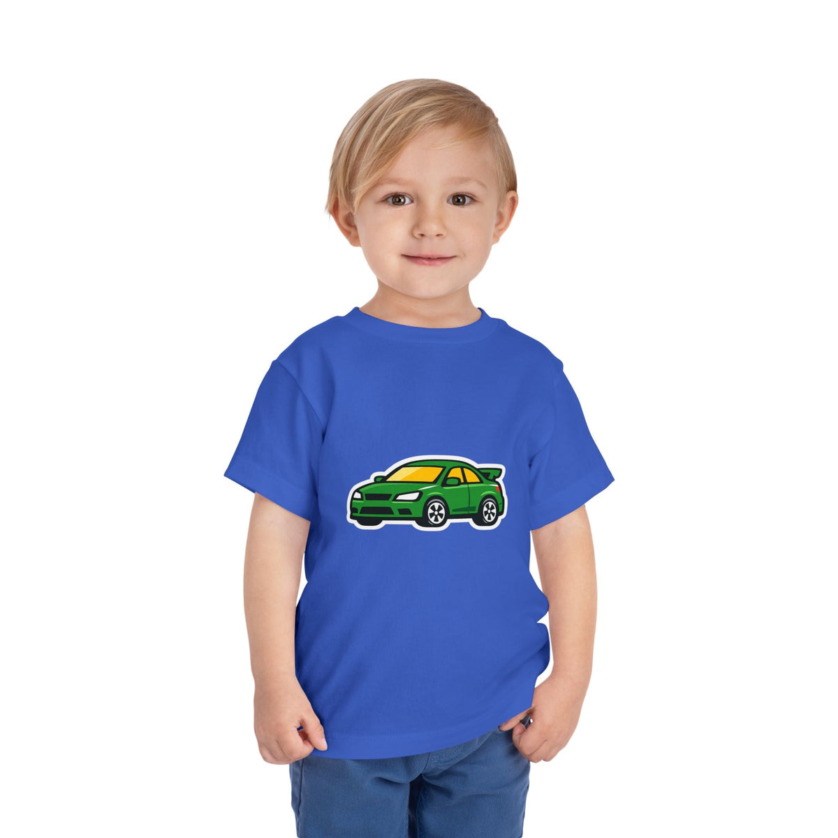 Toddler Tee — Green Race Car Graphic - Front Patch Kids Co.
