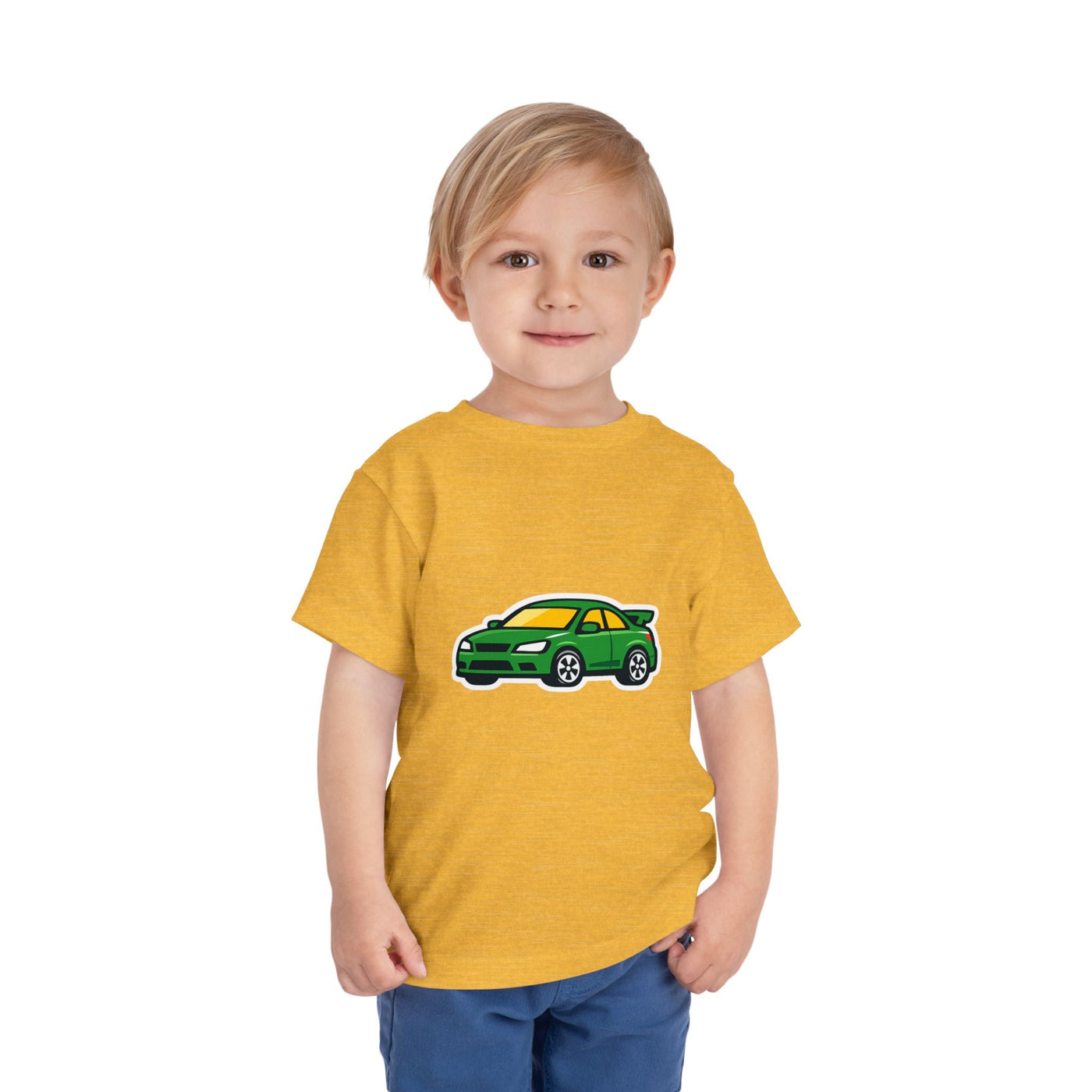 Toddler Tee — Green Race Car Graphic - Front Patch Kids Co.