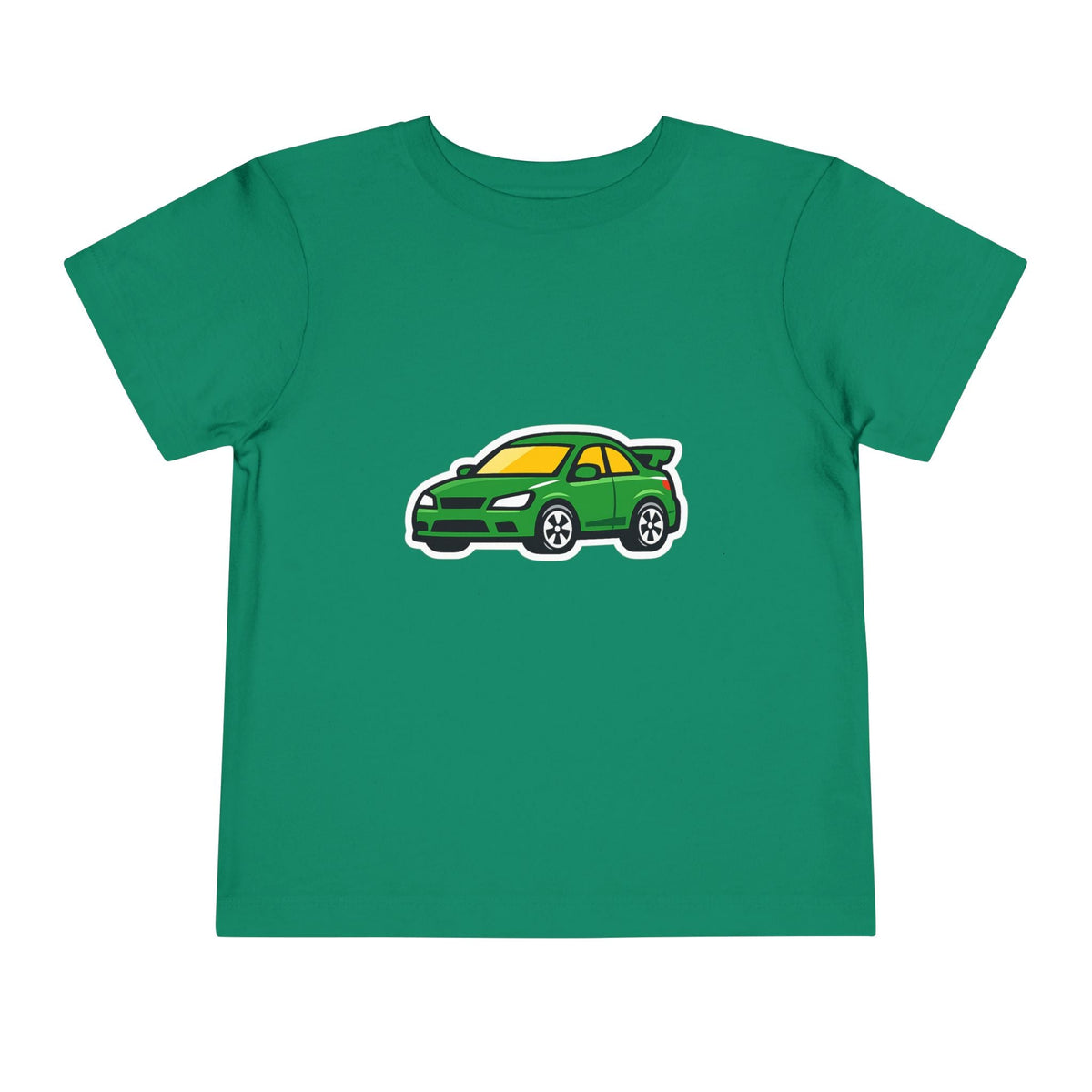 Toddler Tee — Green Race Car Graphic - Front Patch Kids Co.