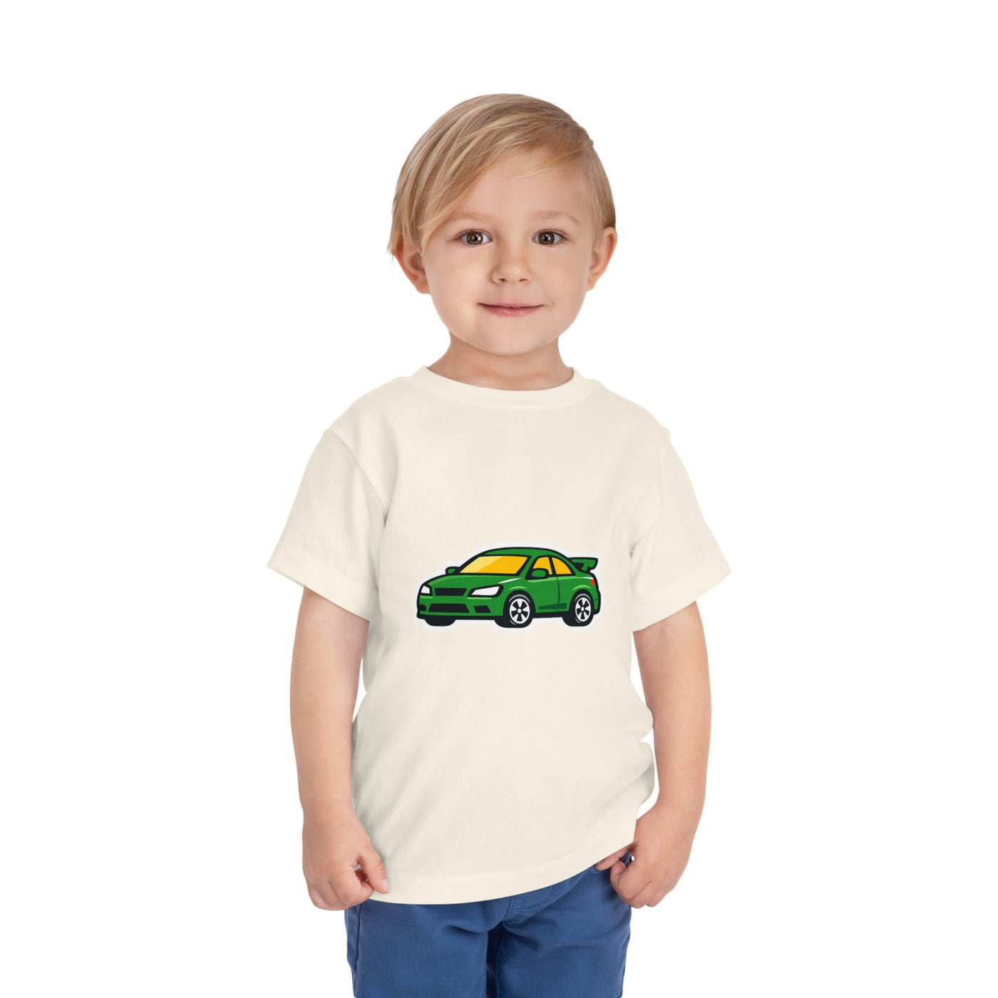 Toddler Tee — Green Race Car Graphic - Front Patch Kids Co.