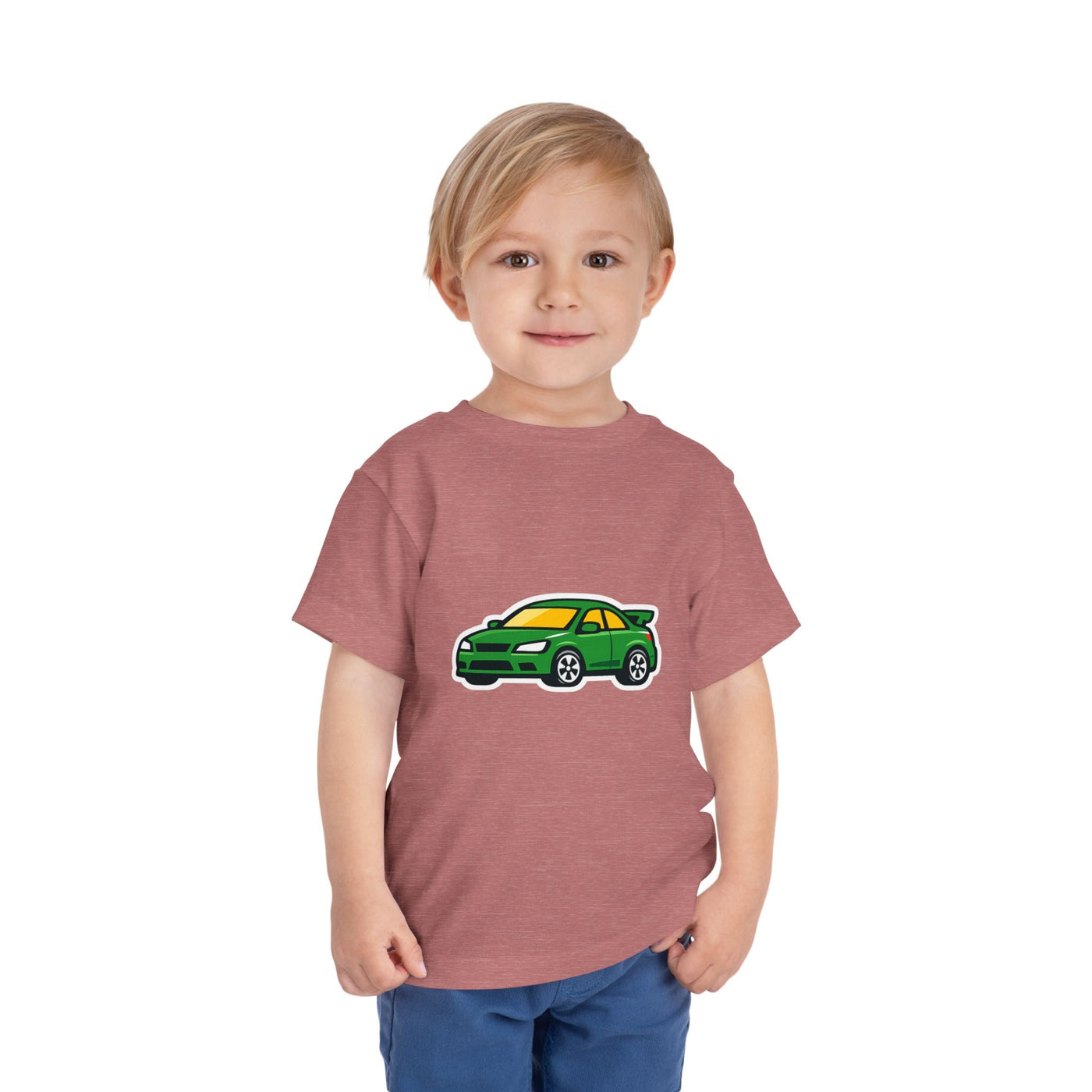 Toddler Tee — Green Race Car Graphic - Front Patch Kids Co.