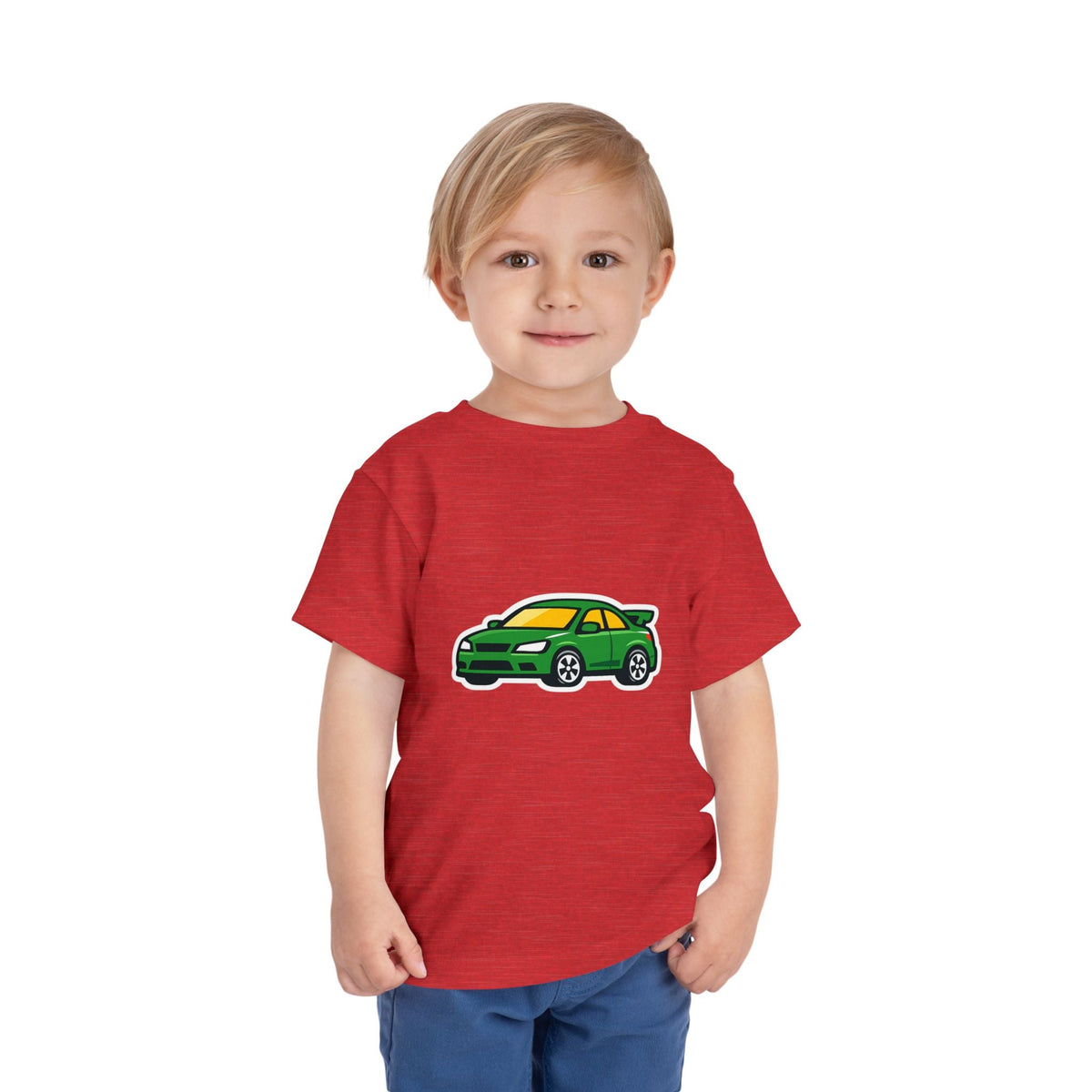 Toddler Tee — Green Race Car Graphic - Front Patch Kids Co.