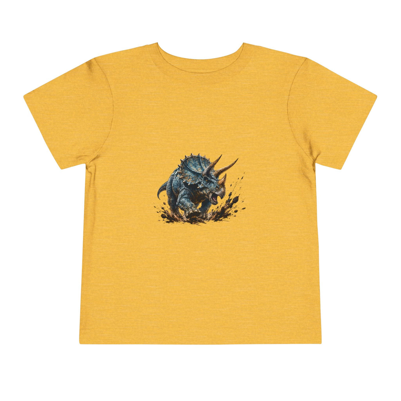 Toddler Tee — Mud-Splash Triceratops Dino Shirt for Kids - Front Patch Kids Co.