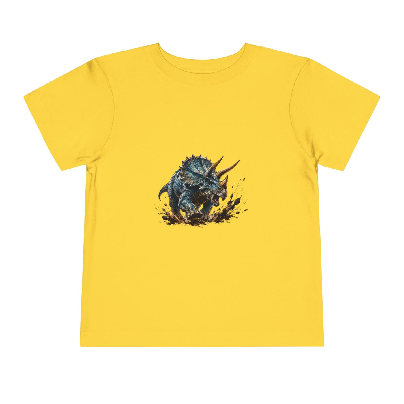 Toddler Tee — Mud-Splash Triceratops Dino Shirt for Kids - Front Patch Kids Co.