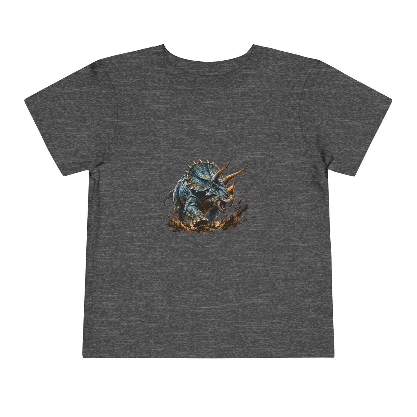 Toddler Tee — Mud-Splash Triceratops Dino Shirt for Kids - Front Patch Kids Co.