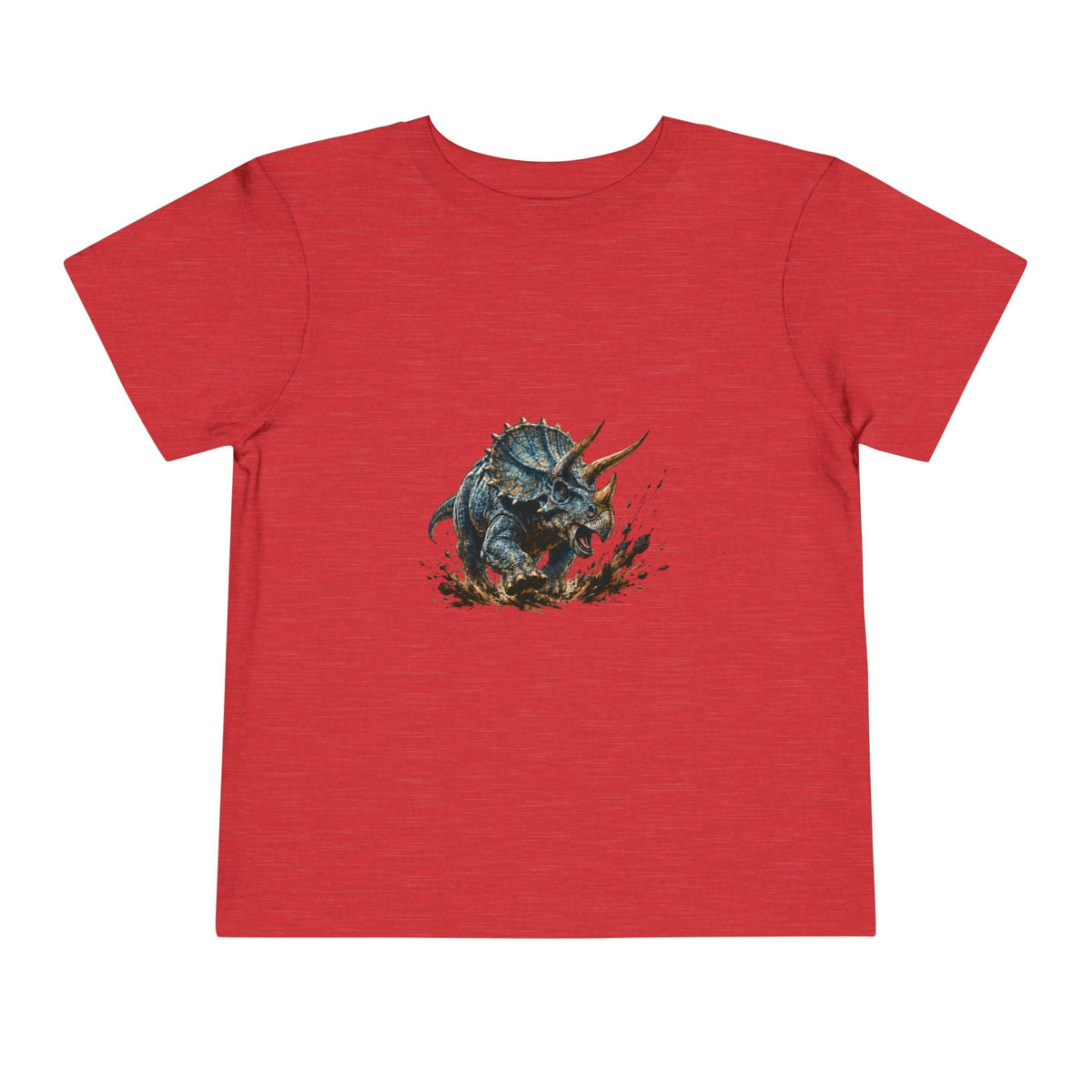 Toddler Tee — Mud-Splash Triceratops Dino Shirt for Kids - Front Patch Kids Co.