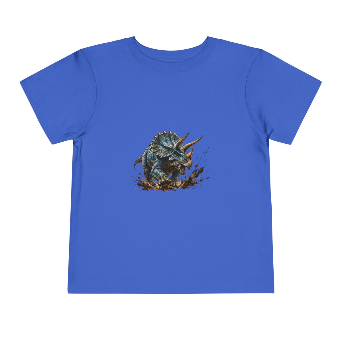 Toddler Tee — Mud-Splash Triceratops Dino Shirt for Kids - Front Patch Kids Co.