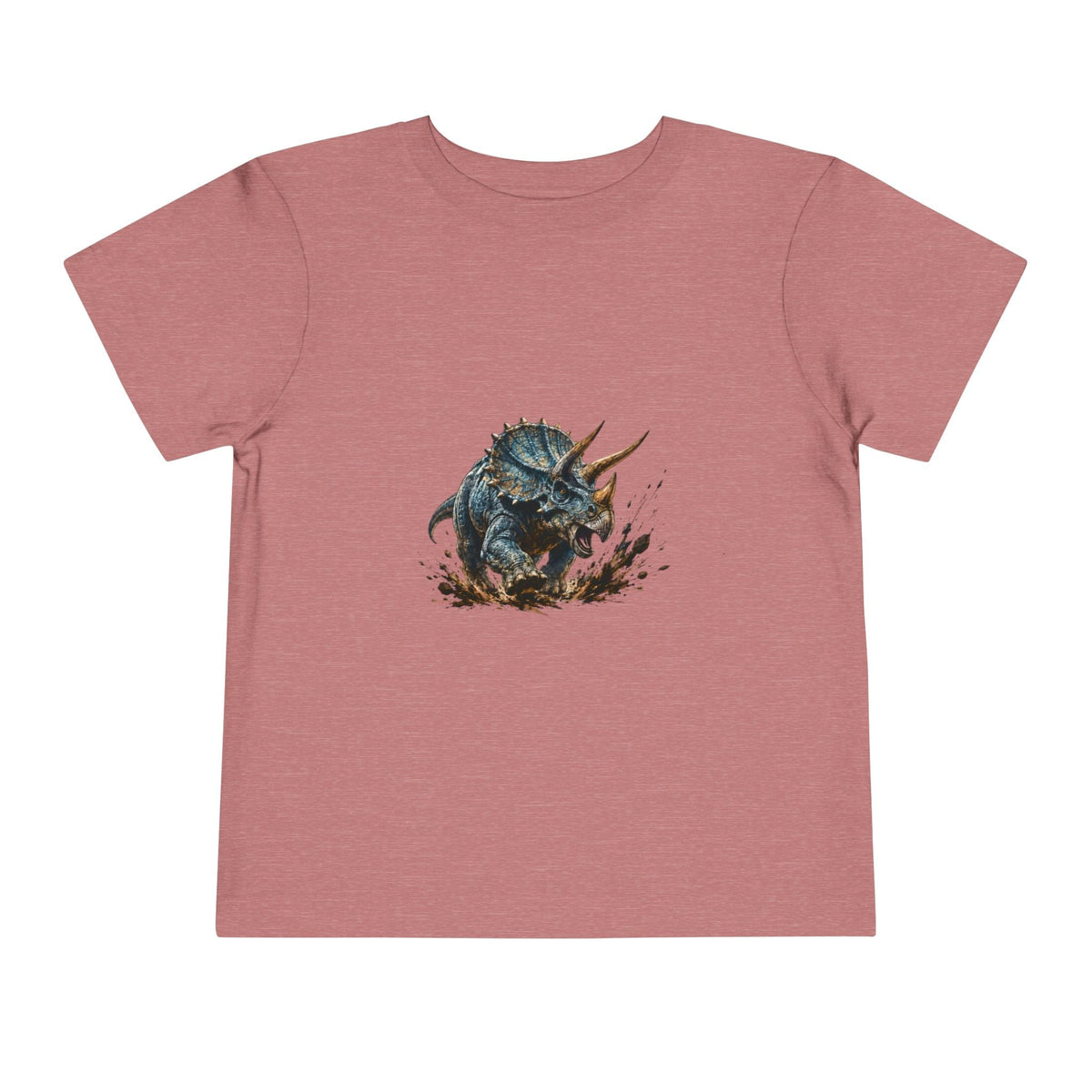 Toddler Tee — Mud-Splash Triceratops Dino Shirt for Kids - Front Patch Kids Co.