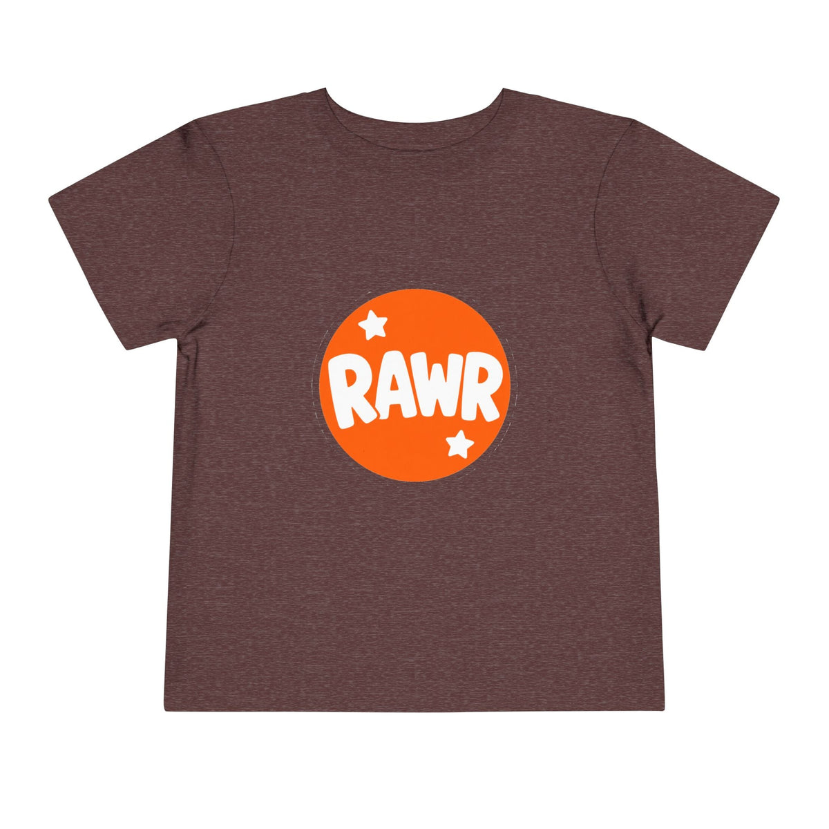 Toddler Tee — "RAWR" Orange Circle Graphic - Front Patch Kids Co.