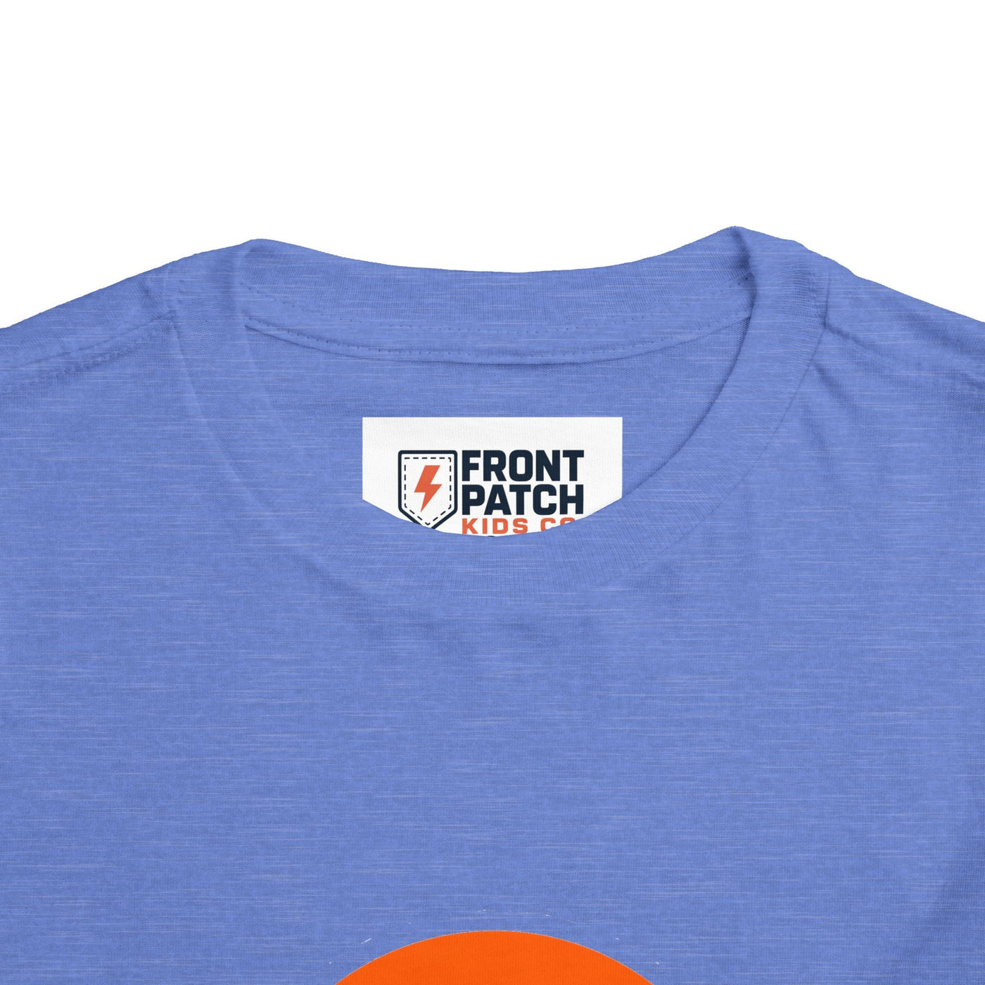 Toddler Tee — "RAWR" Orange Circle Graphic - Front Patch Kids Co.