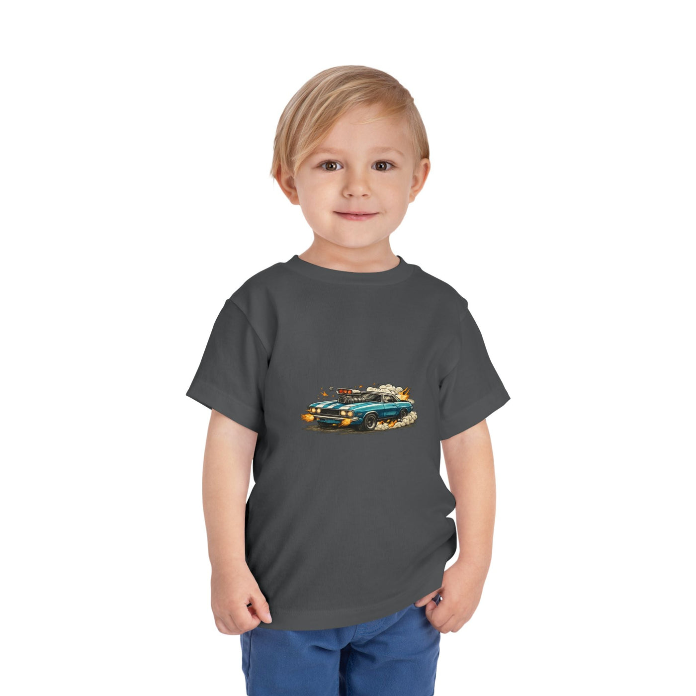 Toddler Tee — Retro Race Car Graphic Shirt - Front Patch Kids Co.