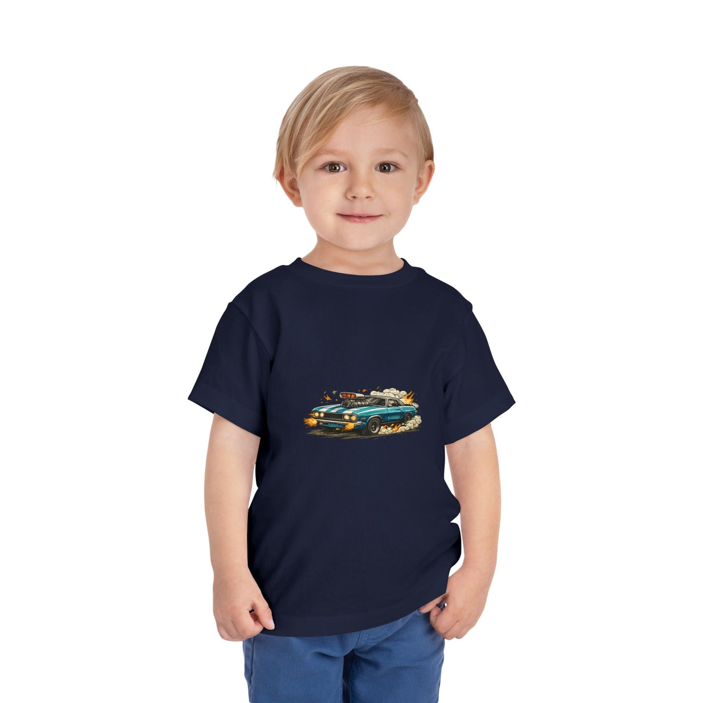 Toddler Tee — Retro Race Car Graphic Shirt - Front Patch Kids Co.