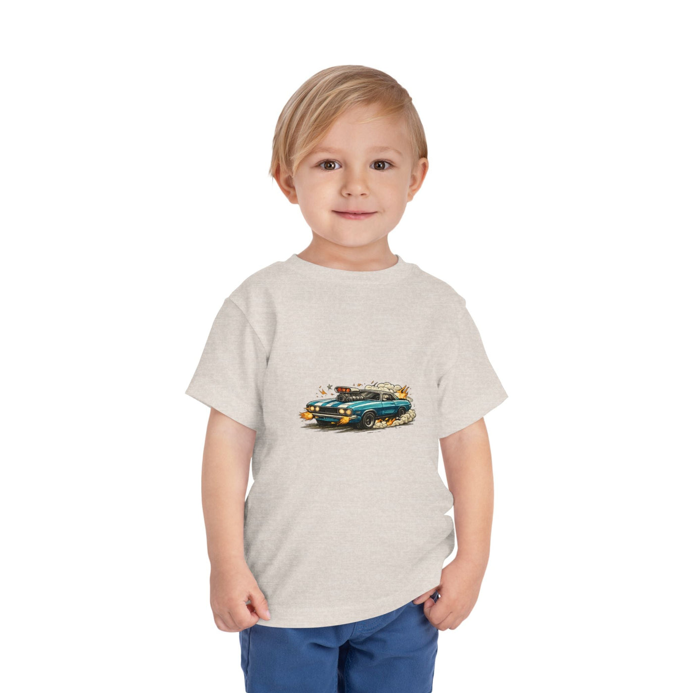 Toddler Tee — Retro Race Car Graphic Shirt - Front Patch Kids Co.