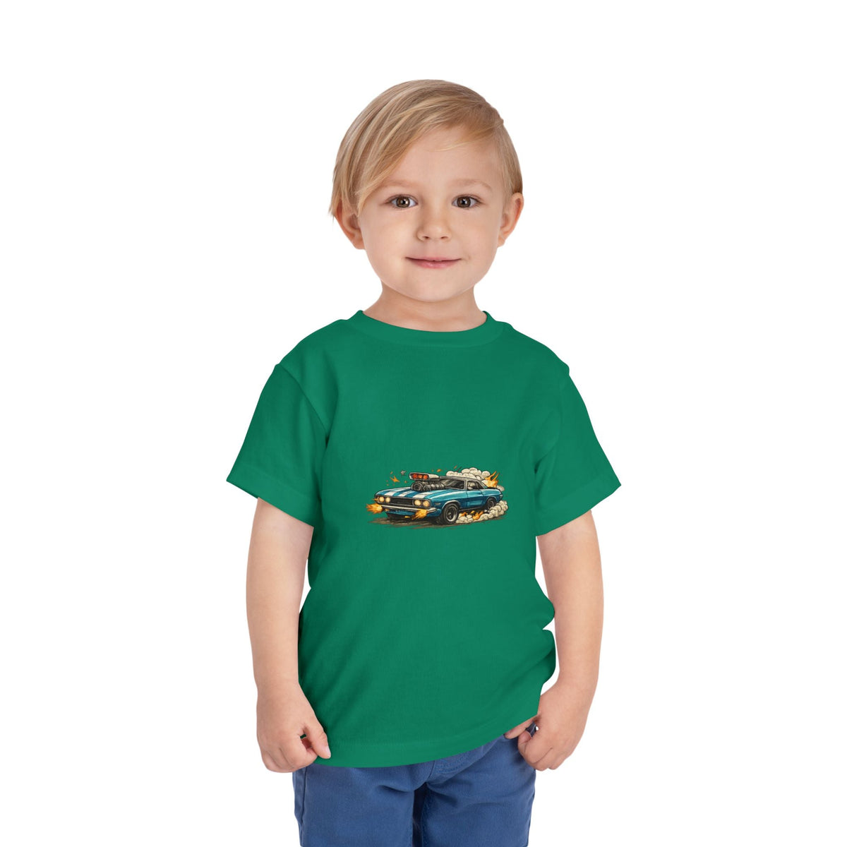 Toddler Tee — Retro Race Car Graphic Shirt - Front Patch Kids Co.