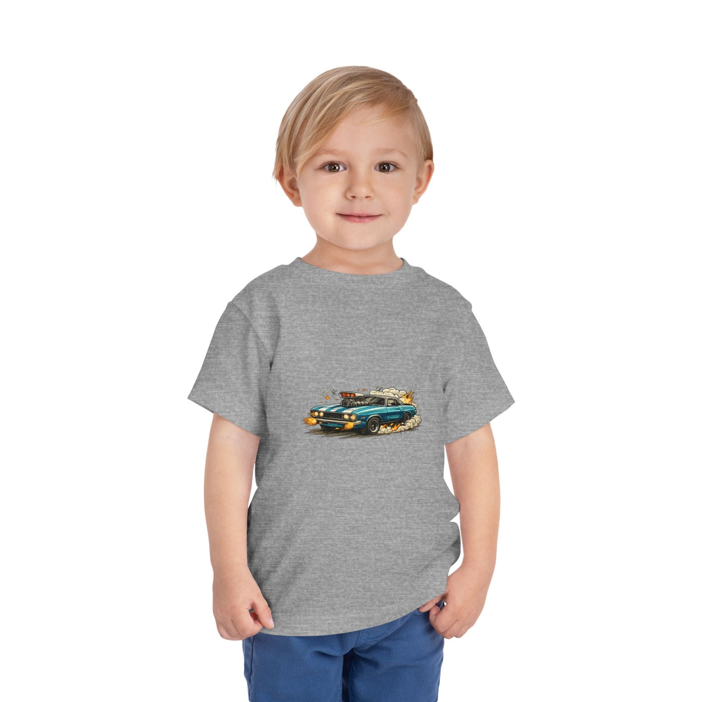 Toddler Tee — Retro Race Car Graphic Shirt - Front Patch Kids Co.