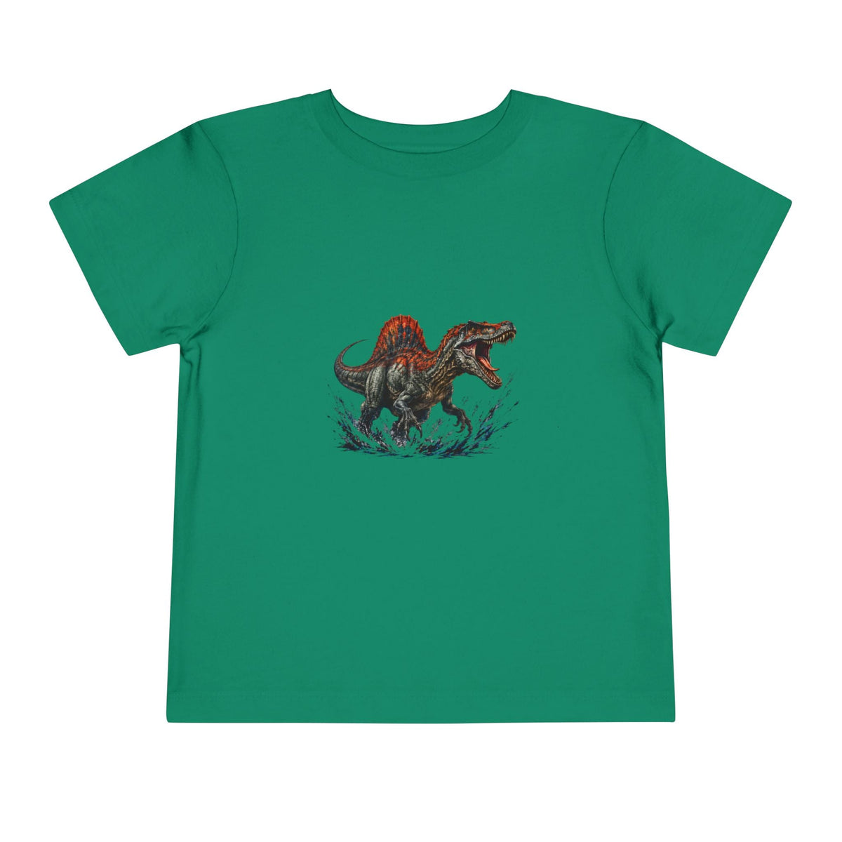 Toddler Tee — Roaring Spinosaurus Dinosaur Graphic Shirt - Front Patch Kids Co.