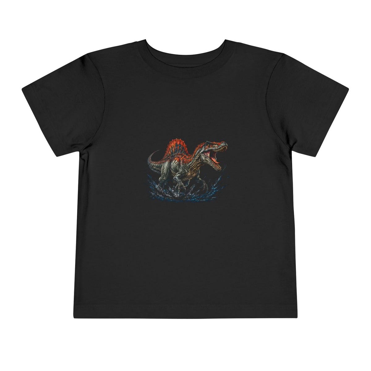 Toddler Tee — Roaring Spinosaurus Dinosaur Graphic Shirt - Front Patch Kids Co.
