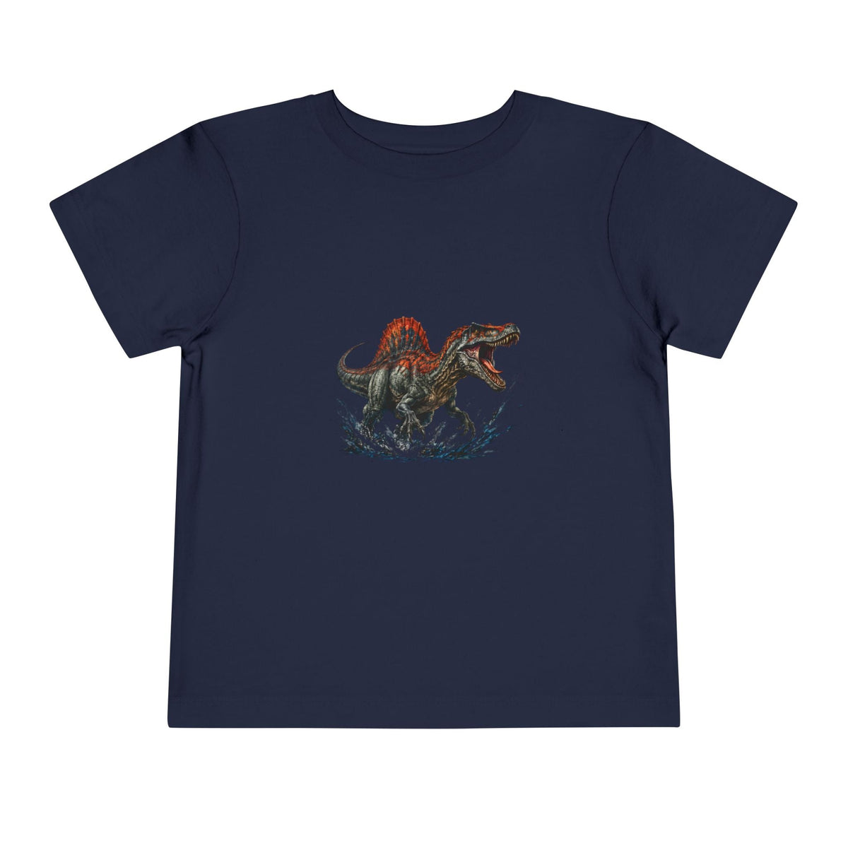 Toddler Tee — Roaring Spinosaurus Dinosaur Graphic Shirt - Front Patch Kids Co.