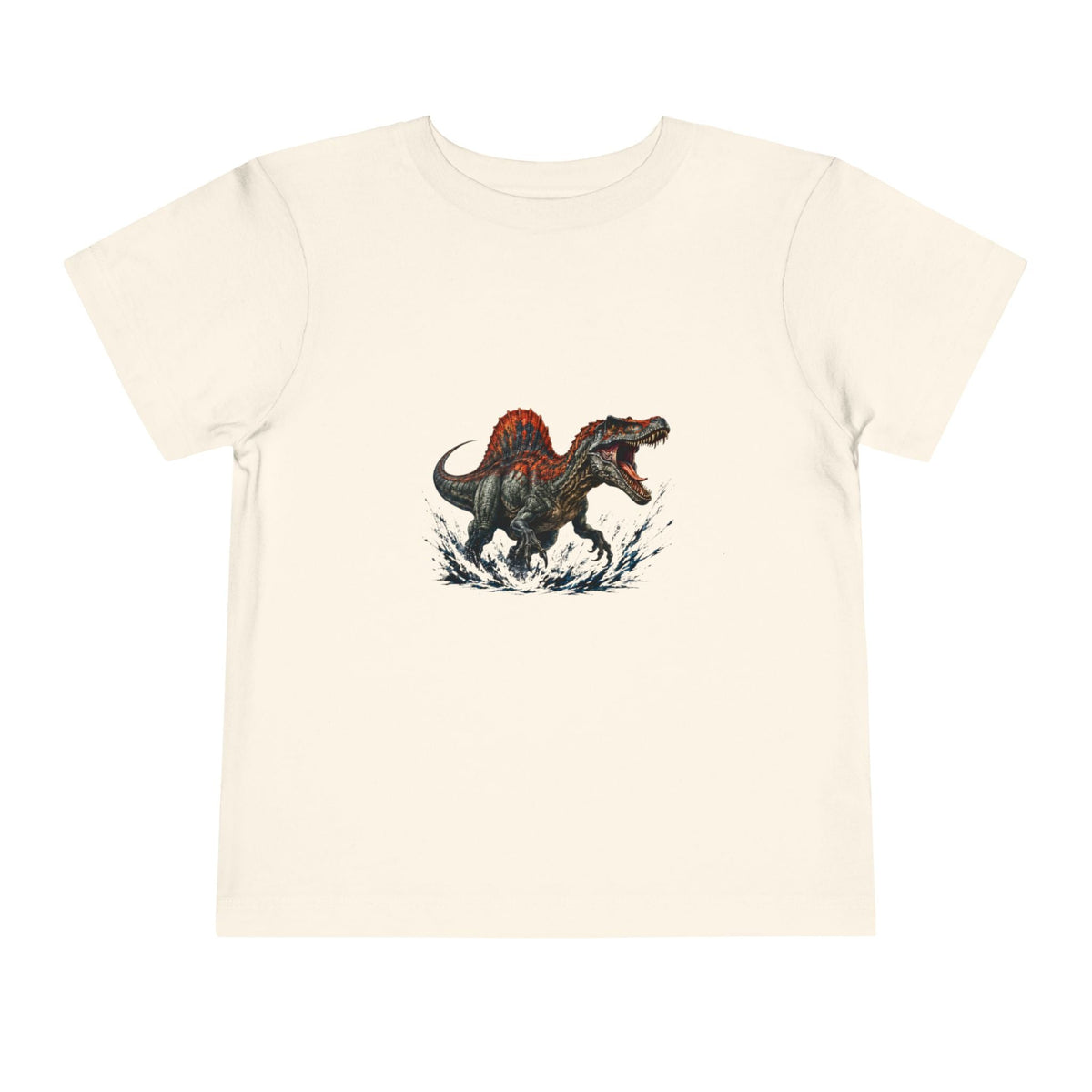 Toddler Tee — Roaring Spinosaurus Dinosaur Graphic Shirt - Front Patch Kids Co.