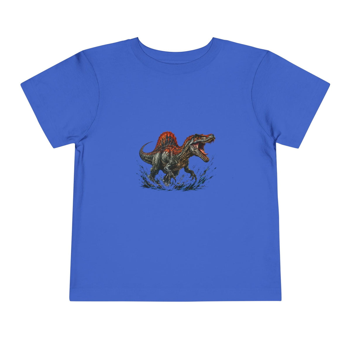 Toddler Tee — Roaring Spinosaurus Dinosaur Graphic Shirt - Front Patch Kids Co.