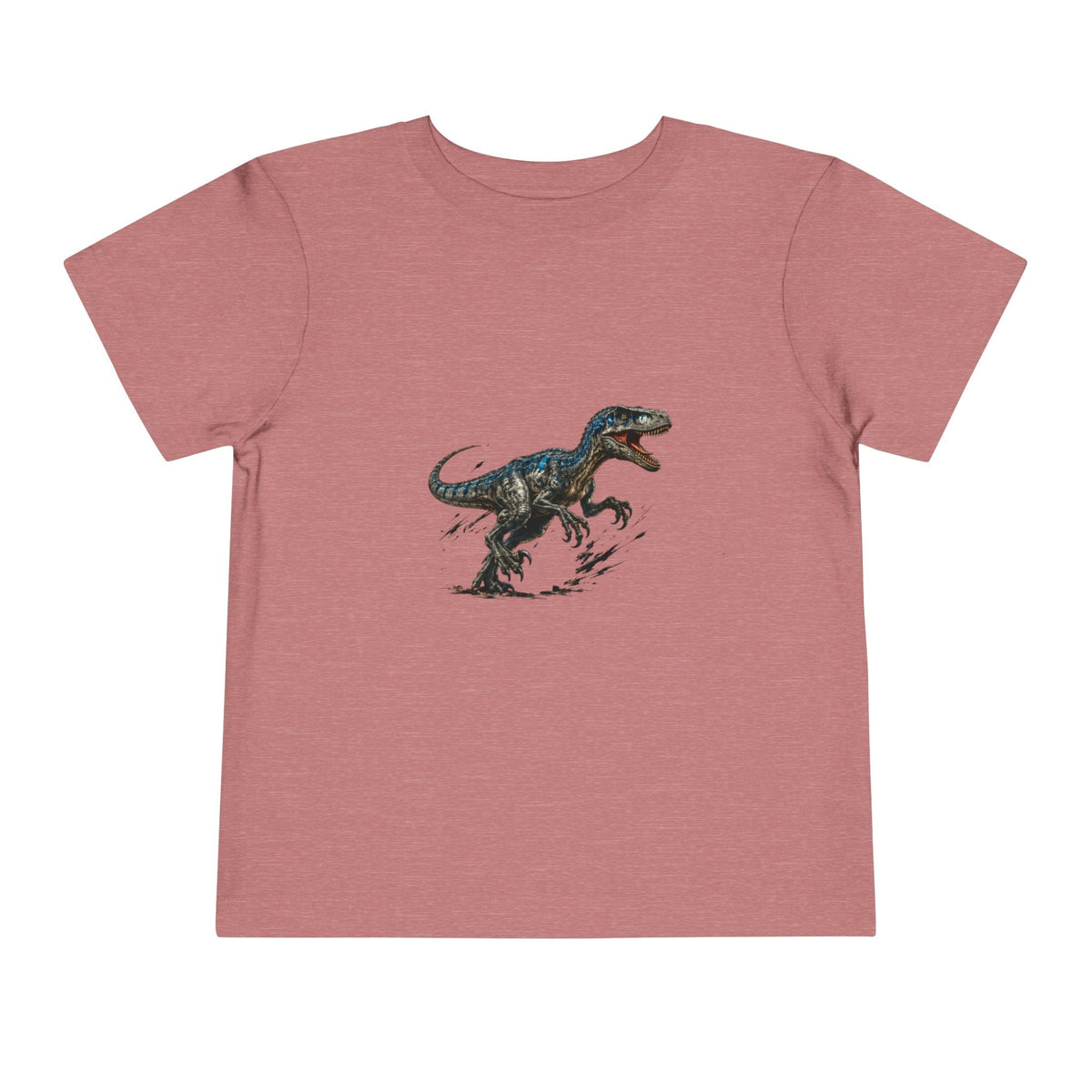 Toddler Tee — Running Velociraptor Dinosaur Graphic - Front Patch Kids Co.