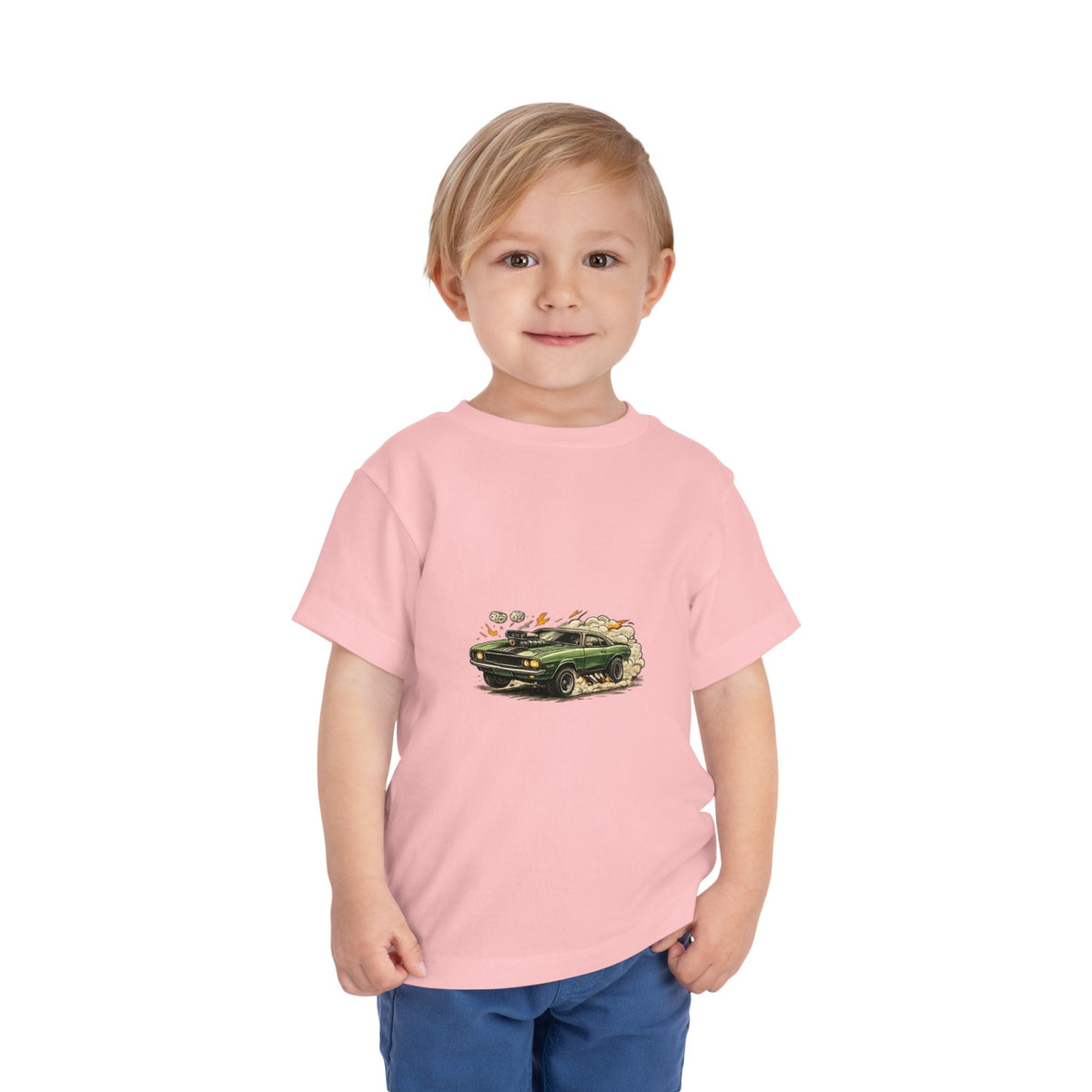 Toddler Tee – Vintage Green Truck Graphic - Front Patch Kids Co.