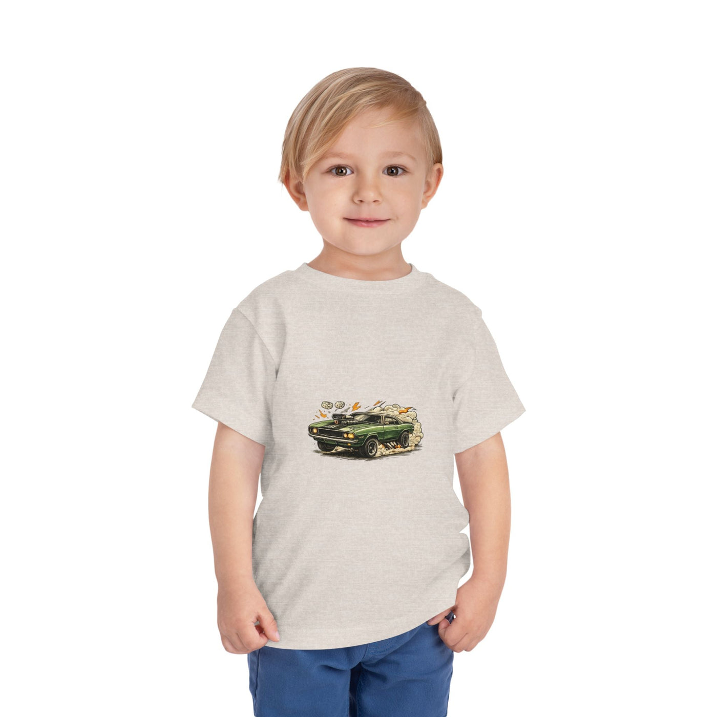 Toddler Tee – Vintage Green Truck Graphic - Front Patch Kids Co.