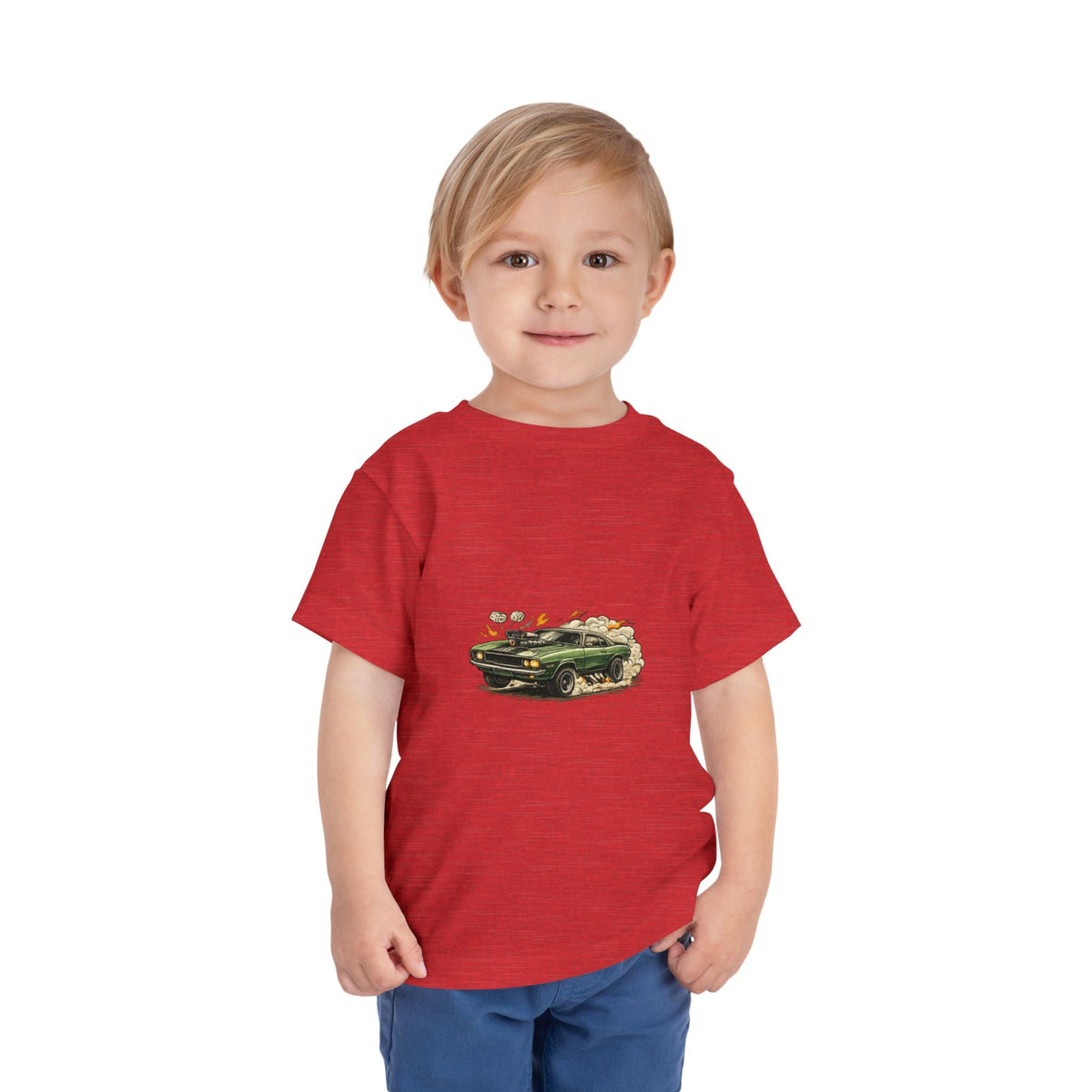 Toddler Tee – Vintage Green Truck Graphic - Front Patch Kids Co.
