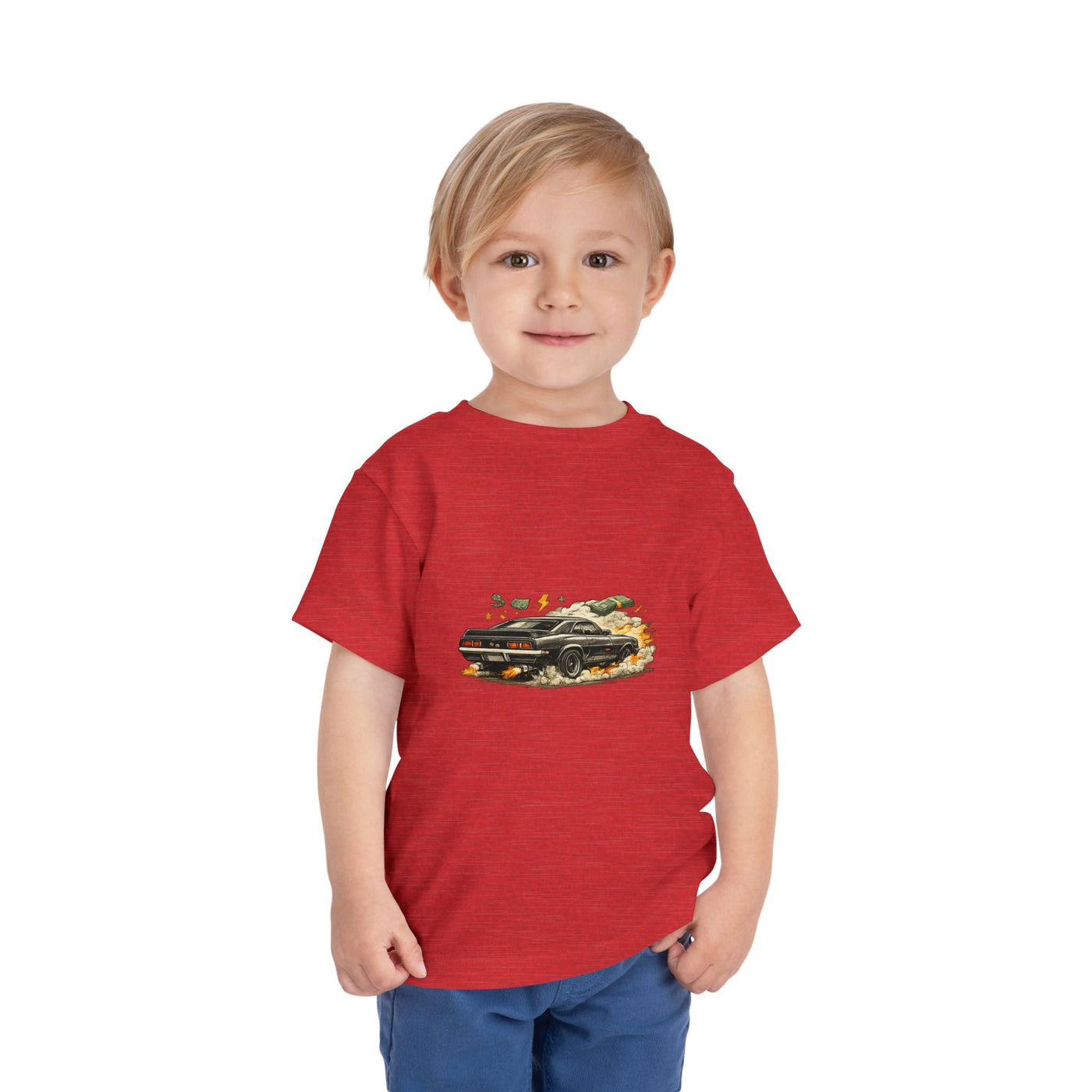 Toddler Tee — Vintage Muscle Car Racing Graphic Shirt - Front Patch Kids Co.