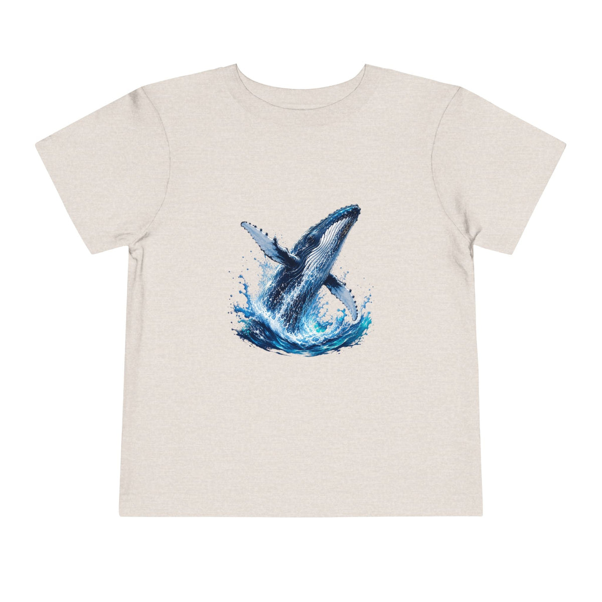 Toddler Tee — Watercolor Breaching Whale Graphic - Front Patch Kids Co.