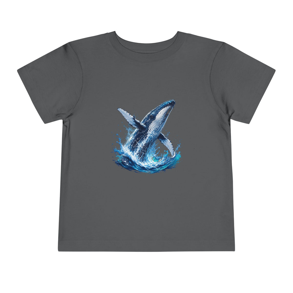Toddler Tee — Watercolor Breaching Whale Graphic - Front Patch Kids Co.