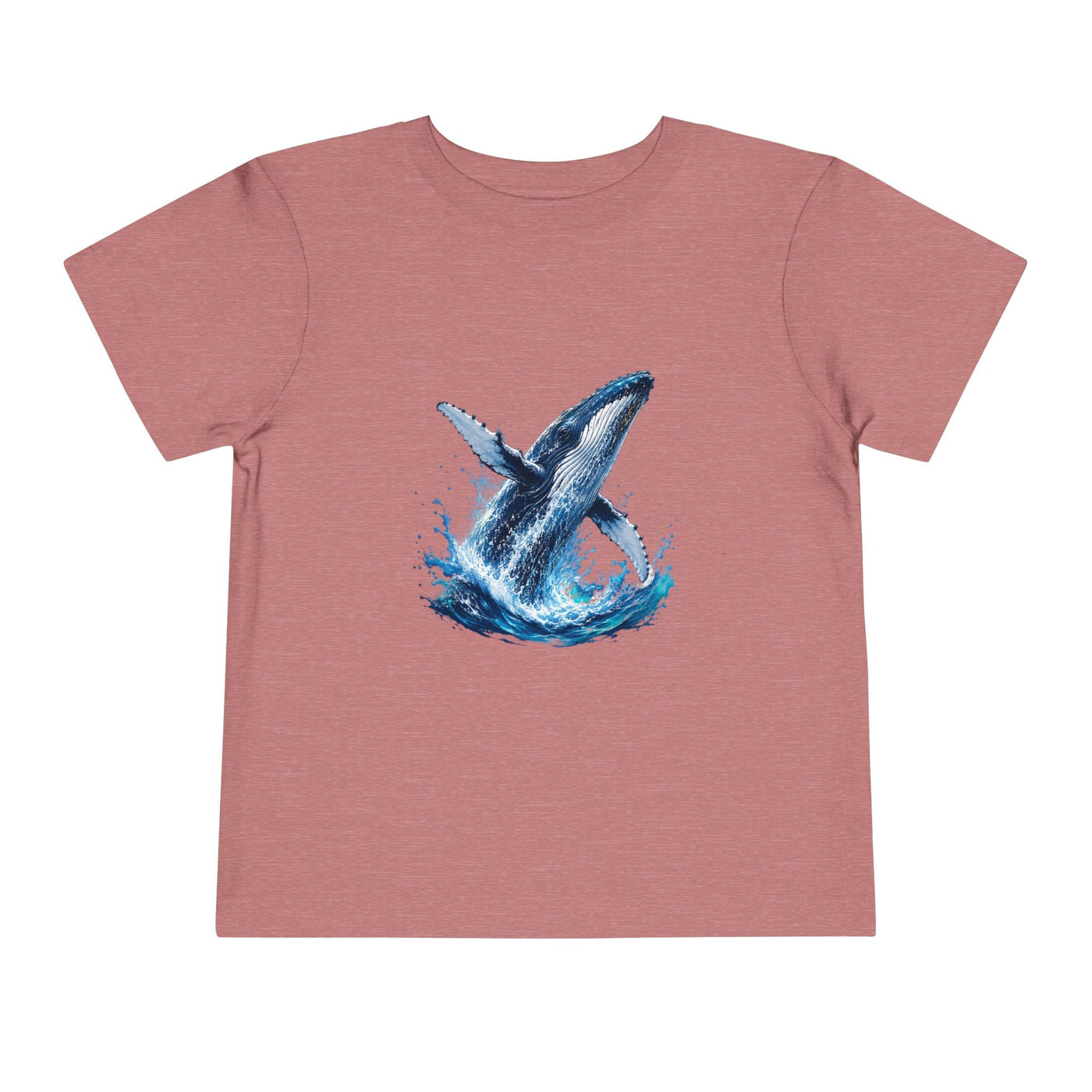 Toddler Tee — Watercolor Breaching Whale Graphic - Front Patch Kids Co.