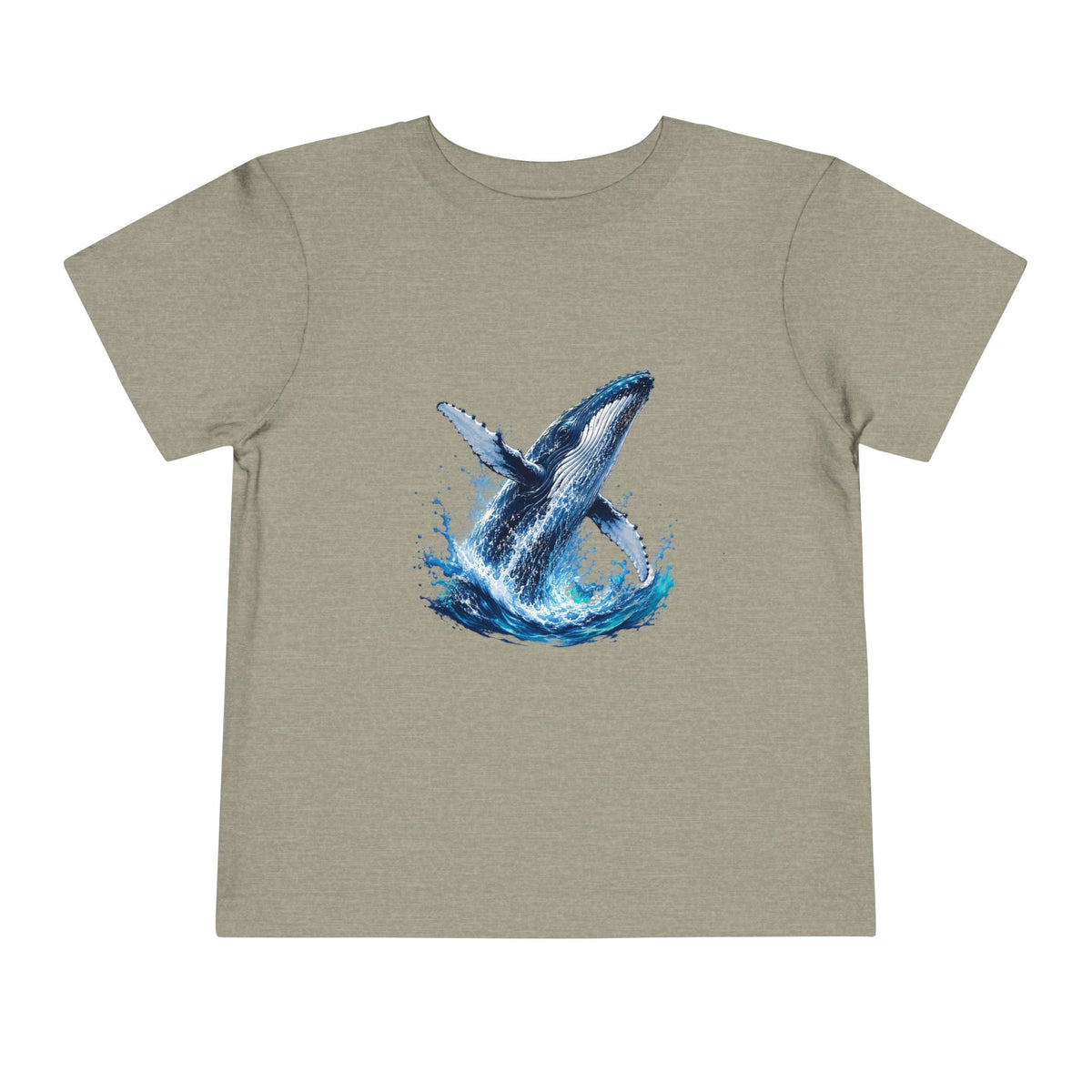Toddler Tee — Watercolor Breaching Whale Graphic - Front Patch Kids Co.