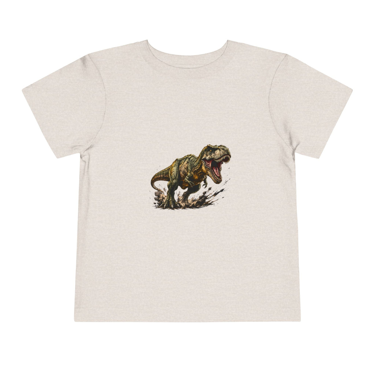 Toddler T‑Shirt — Roaring T‑Rex Dinosaur Graphic Tee for Kids - Front Patch Kids Co.
