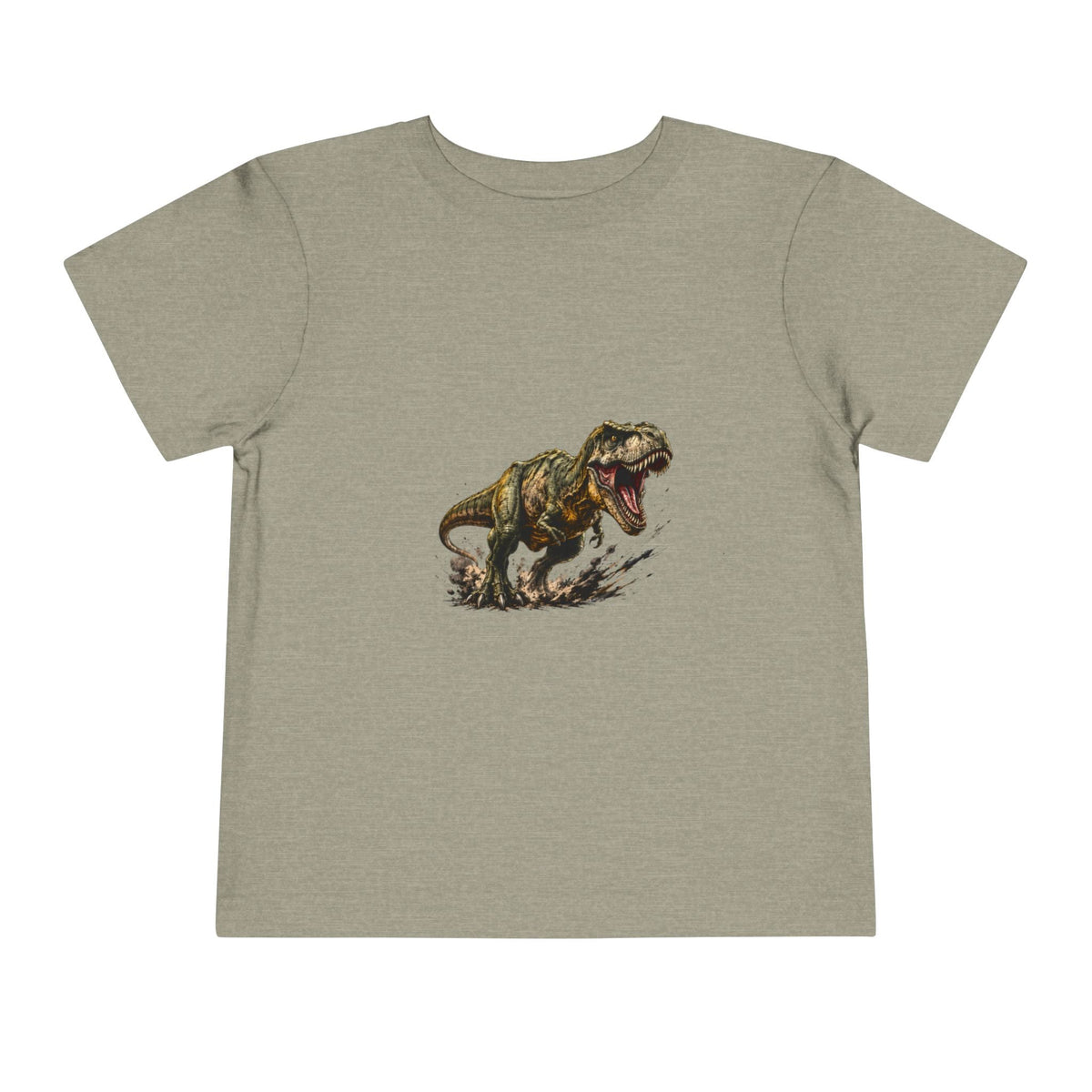 Toddler T‑Shirt — Roaring T‑Rex Dinosaur Graphic Tee for Kids - Front Patch Kids Co.