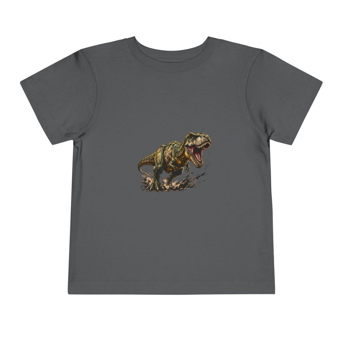 Toddler T‑Shirt — Roaring T‑Rex Dinosaur Graphic Tee for Kids - Front Patch Kids Co.