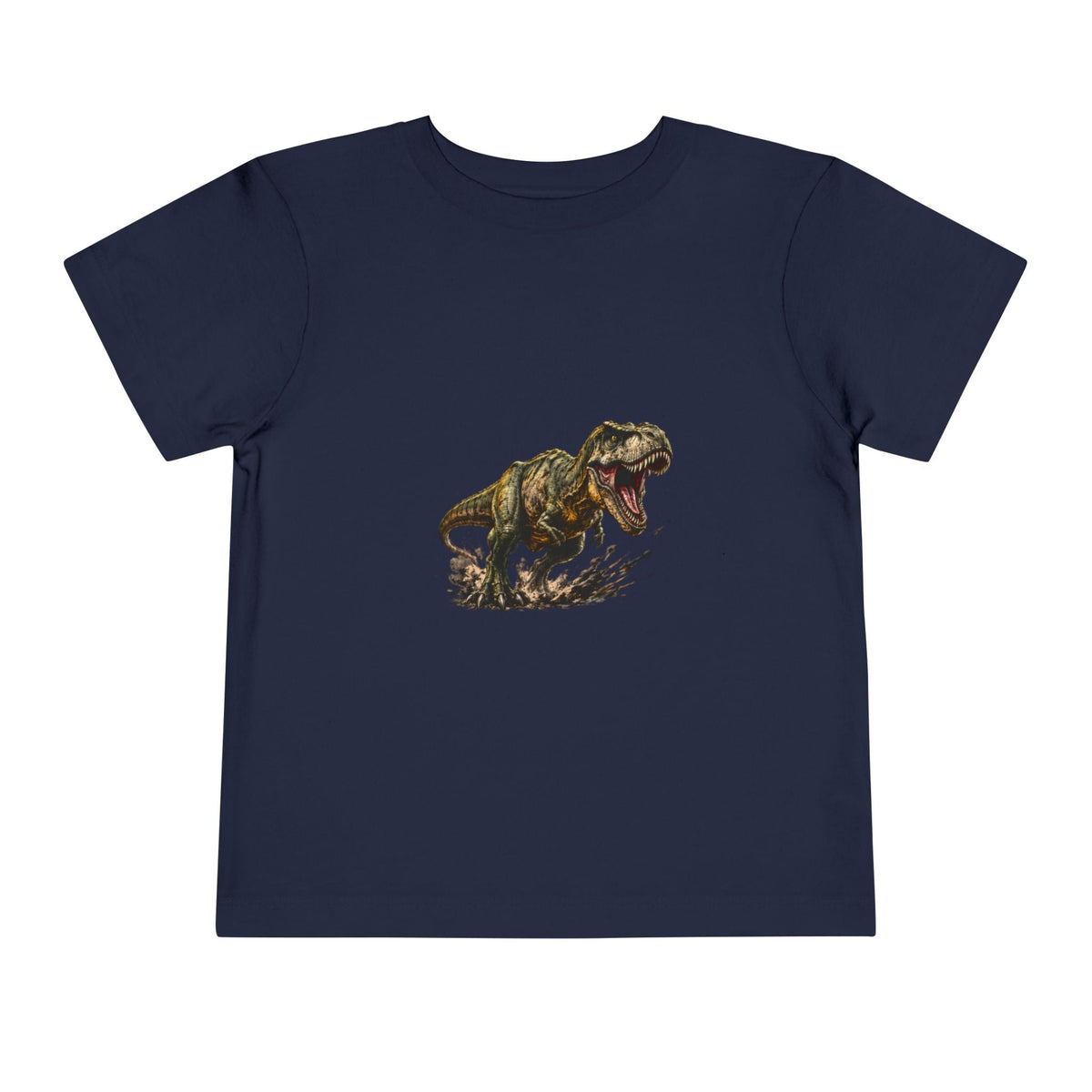 Toddler T‑Shirt — Roaring T‑Rex Dinosaur Graphic Tee for Kids - Front Patch Kids Co.