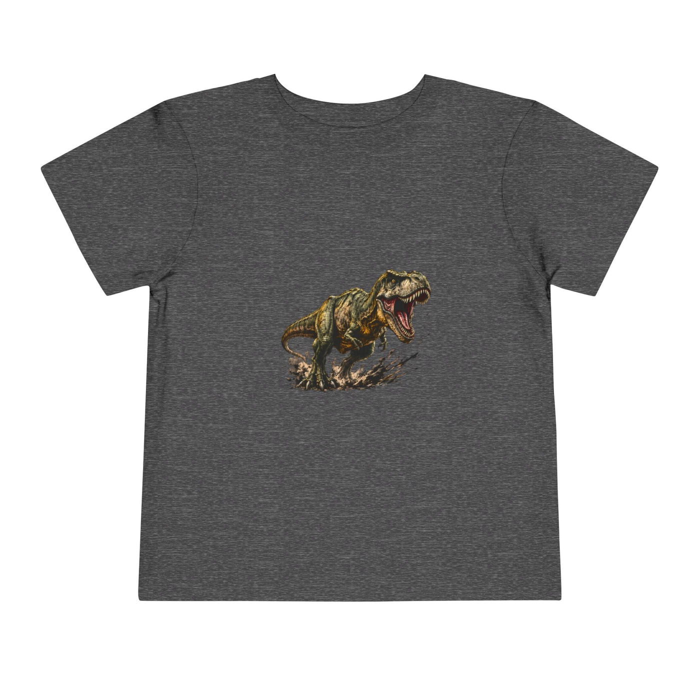 Toddler T‑Shirt — Roaring T‑Rex Dinosaur Graphic Tee for Kids - Front Patch Kids Co.