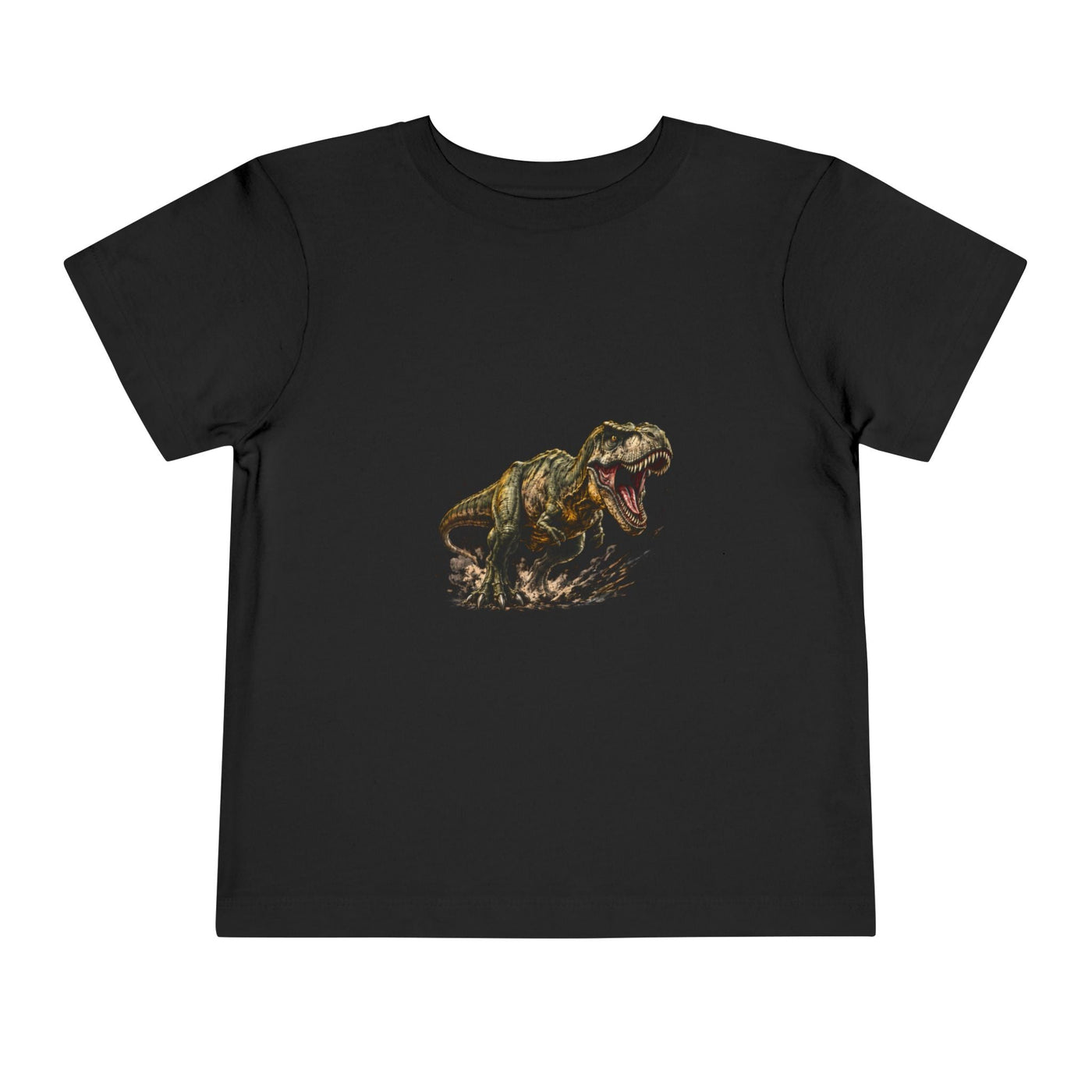 Toddler T‑Shirt — Roaring T‑Rex Dinosaur Graphic Tee for Kids - Front Patch Kids Co.