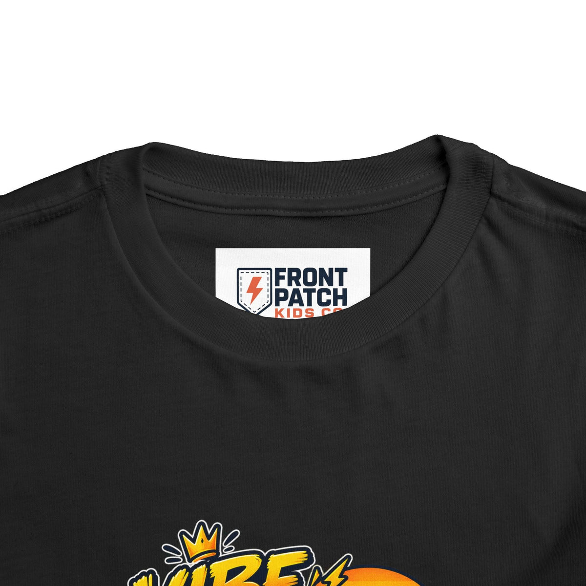 Vibe Check Surfing Shark Toddler Tee - Front Patch Kids Co.