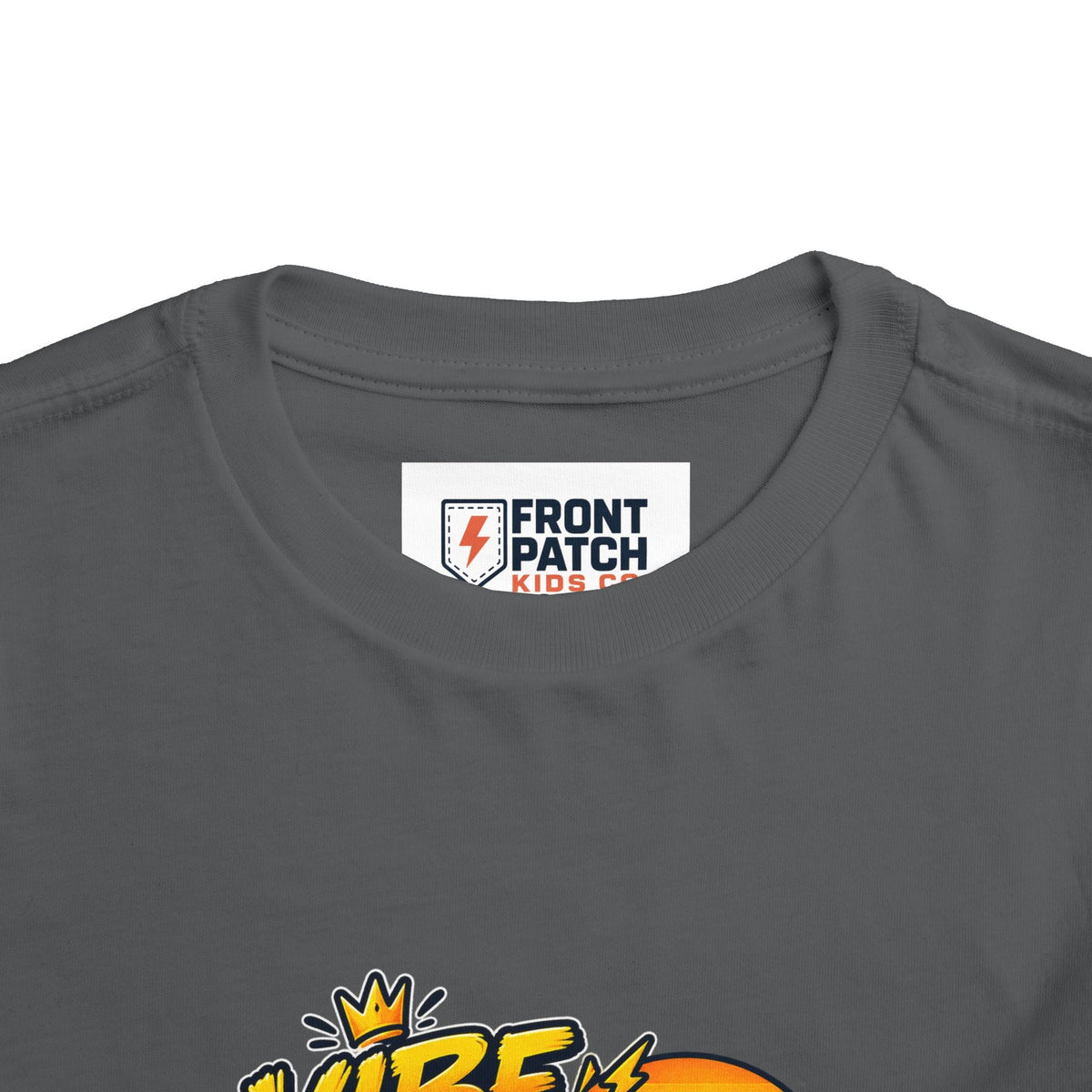 Vibe Check Surfing Shark Toddler Tee - Front Patch Kids Co.