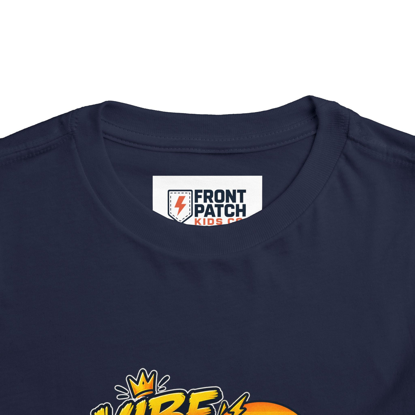 Vibe Check Surfing Shark Toddler Tee - Front Patch Kids Co.