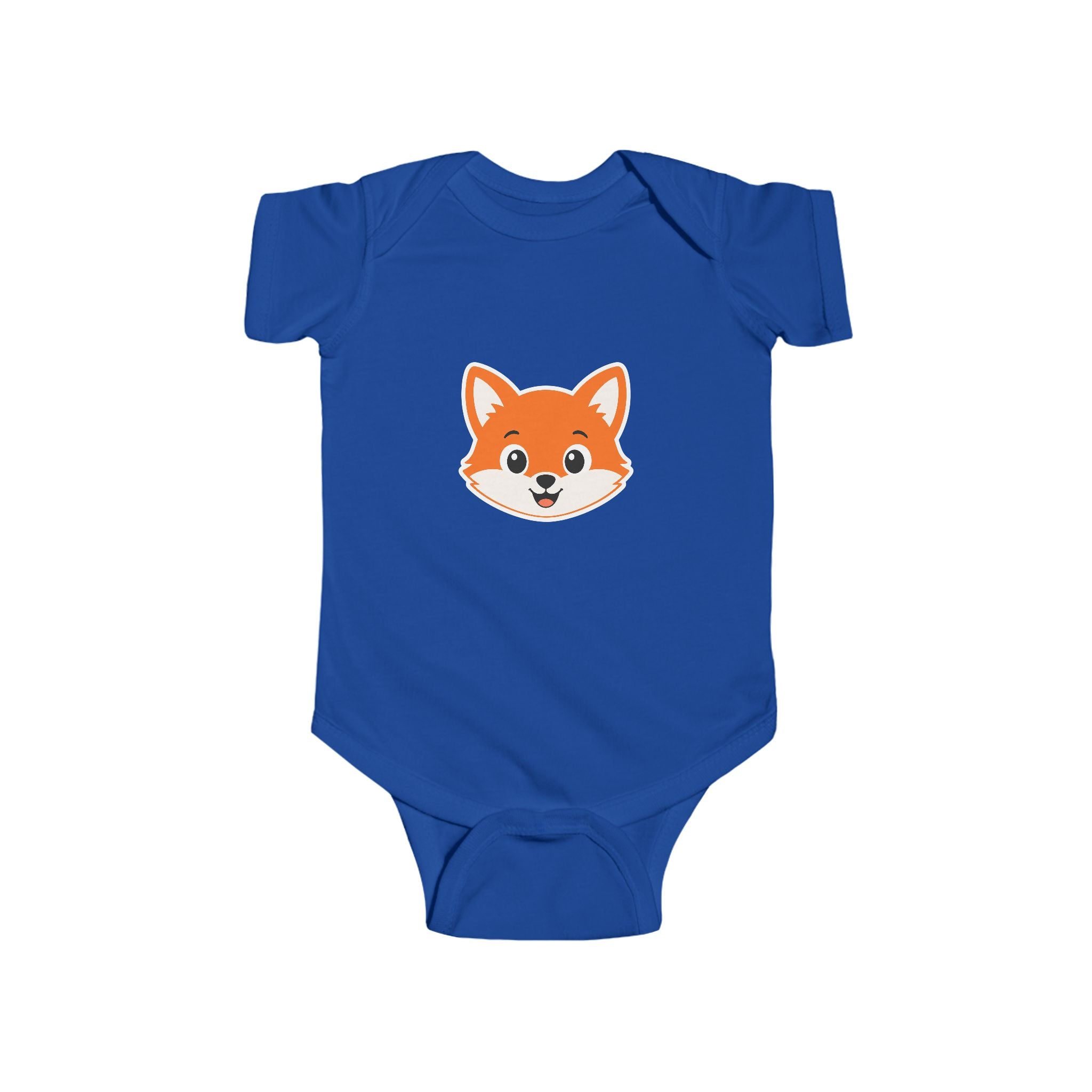 Cute Fox Baby Bodysuit — Infant Onesie with Adorable Fox Face