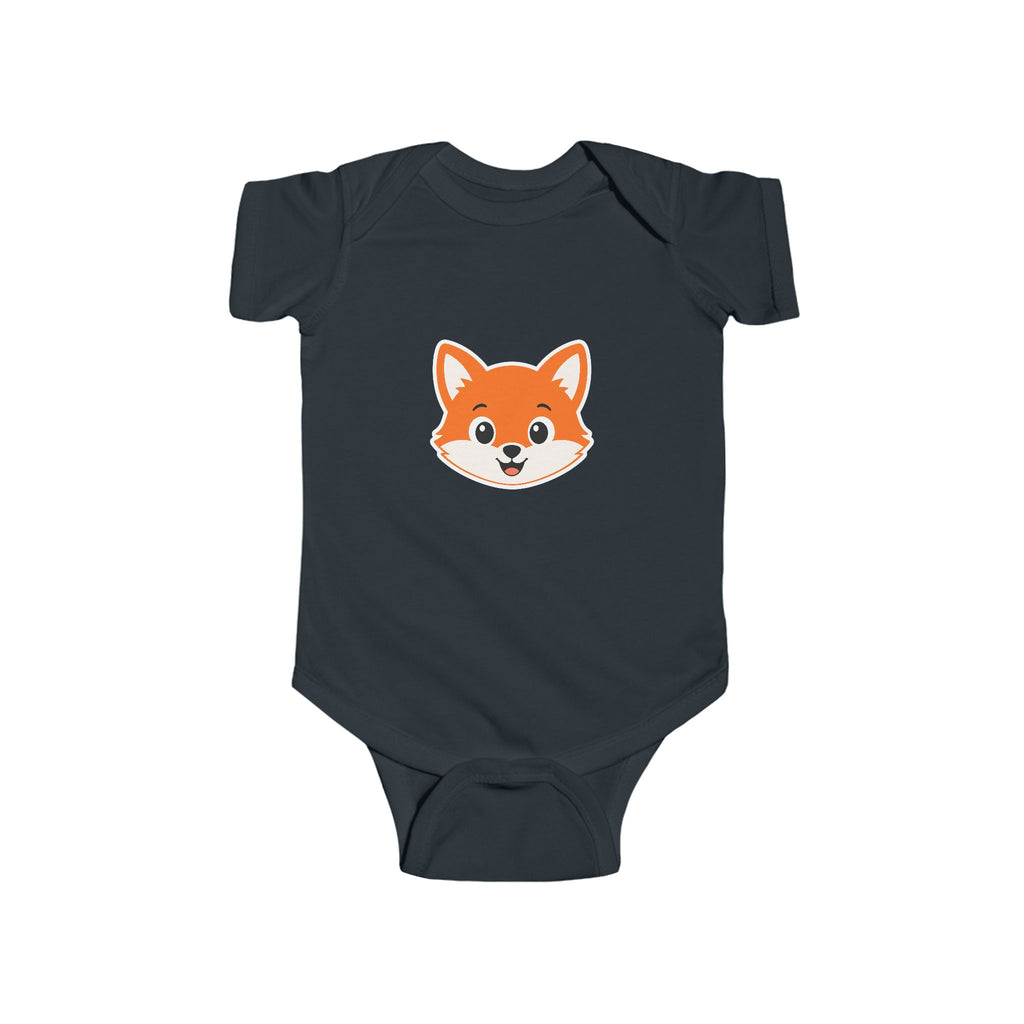 Cute Fox Baby Bodysuit — Infant Onesie with Adorable Fox Face
