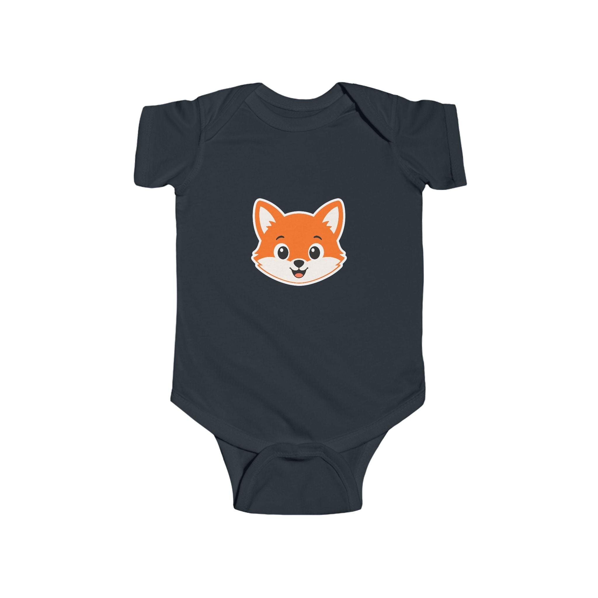 Cute Fox Baby Bodysuit — Infant Onesie with Adorable Fox Face